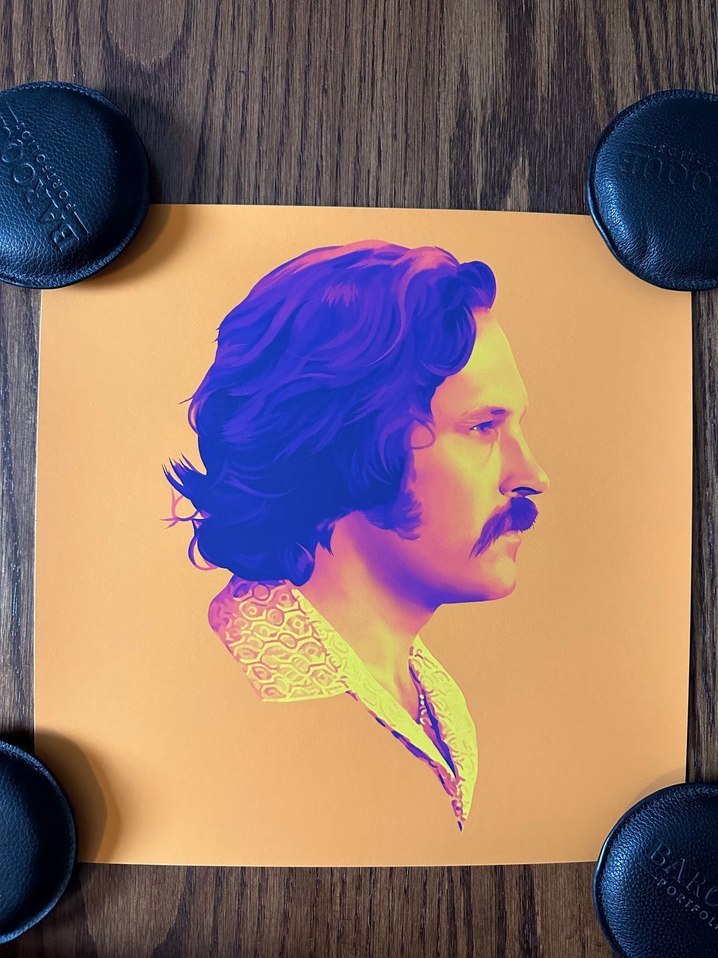 Dakota Randall - Anchorman Brian Portrait 12x12 art print