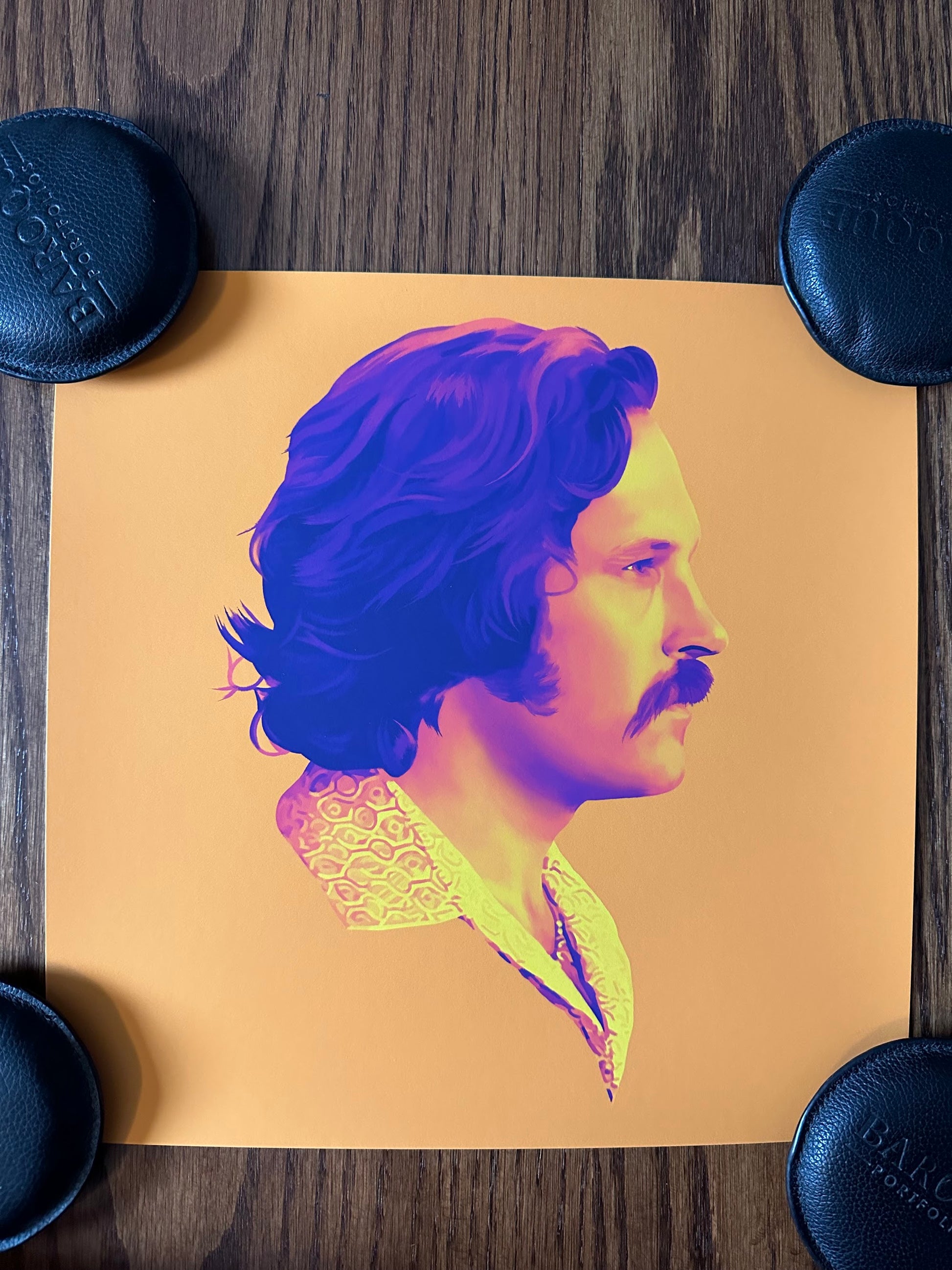 Dakota Randall - Anchorman Brian Portrait 12x12 art print