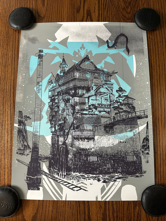 Nakatomi Inc - Studio Ghibli House Test Print 18x24 art print
