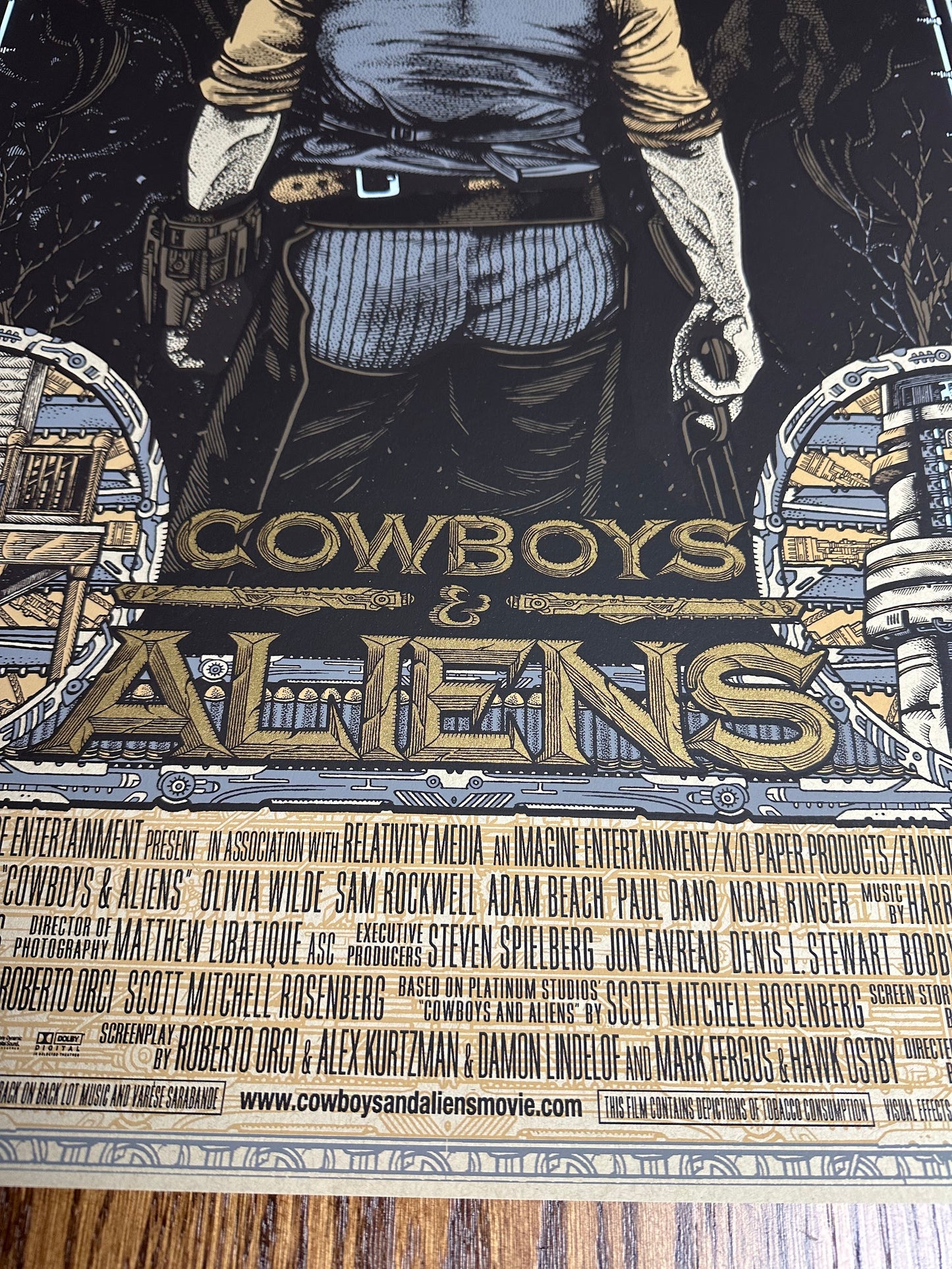 Florian Bertmer - Cowboys & Aliens 24x36 movie poster - detail image 6