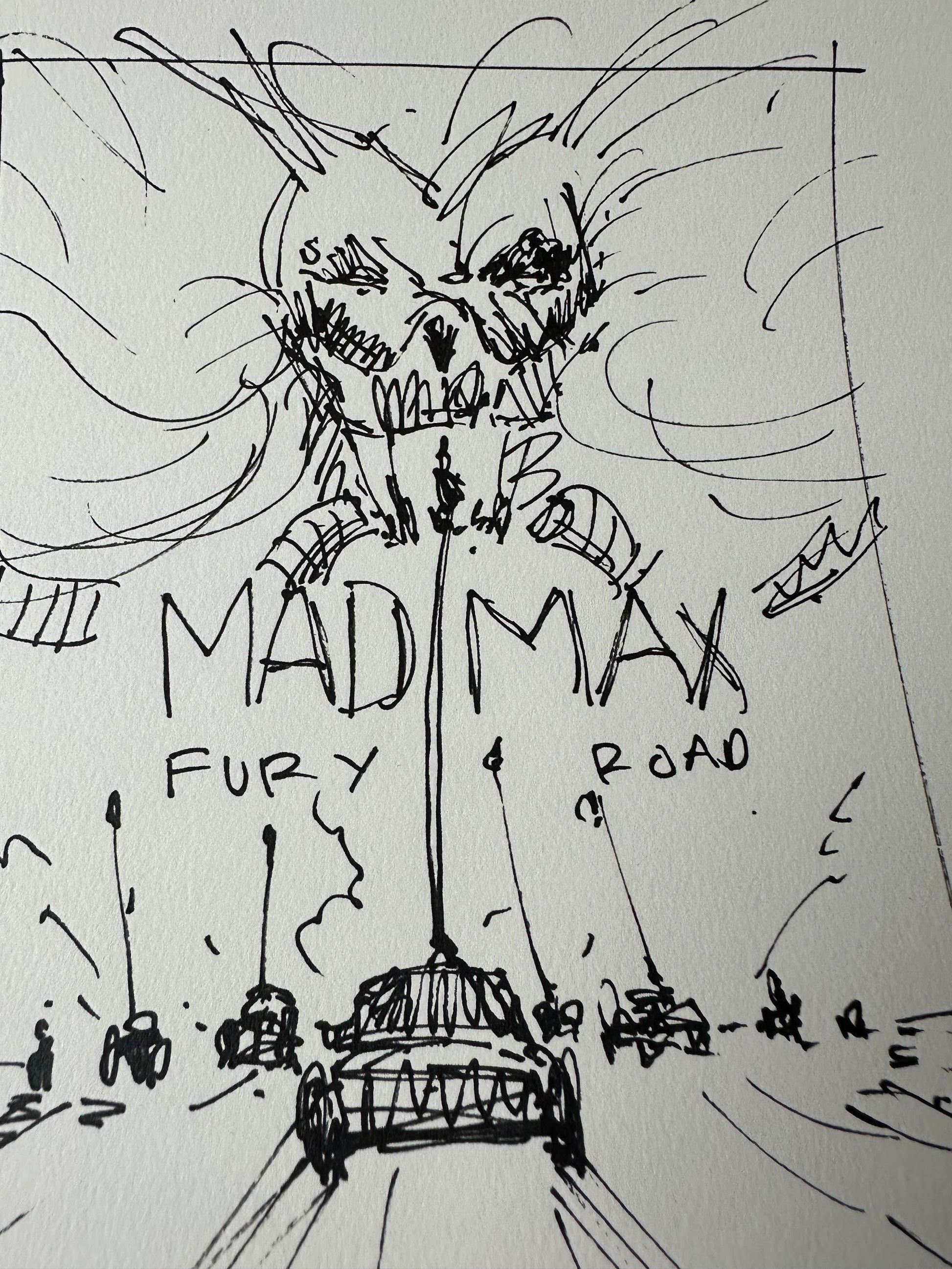 Matt Ferguson - Mad Max Concept Sketch 8.25x11.75 art print - detail image 2