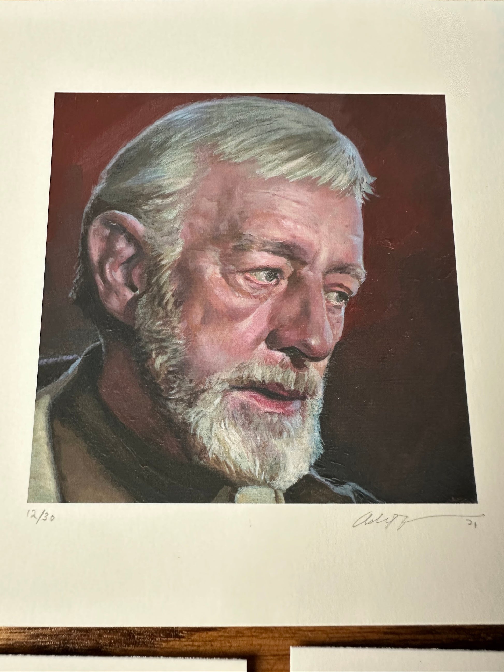 Ashton Gallagher - Leia Luke and Old Ben Portrait Set 6x6 art print - detail image 2