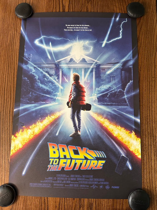 Florey - Back to the Future 24x36 movie poster