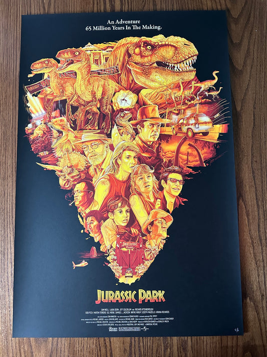 Tavo Montanez - Jurassic Park 24x36 movie poster