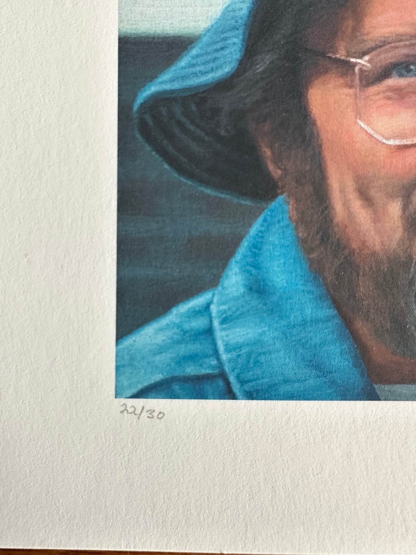 Ashton Gallagher - Jaws Hooper Portrait 6x6 art print - detail image 2