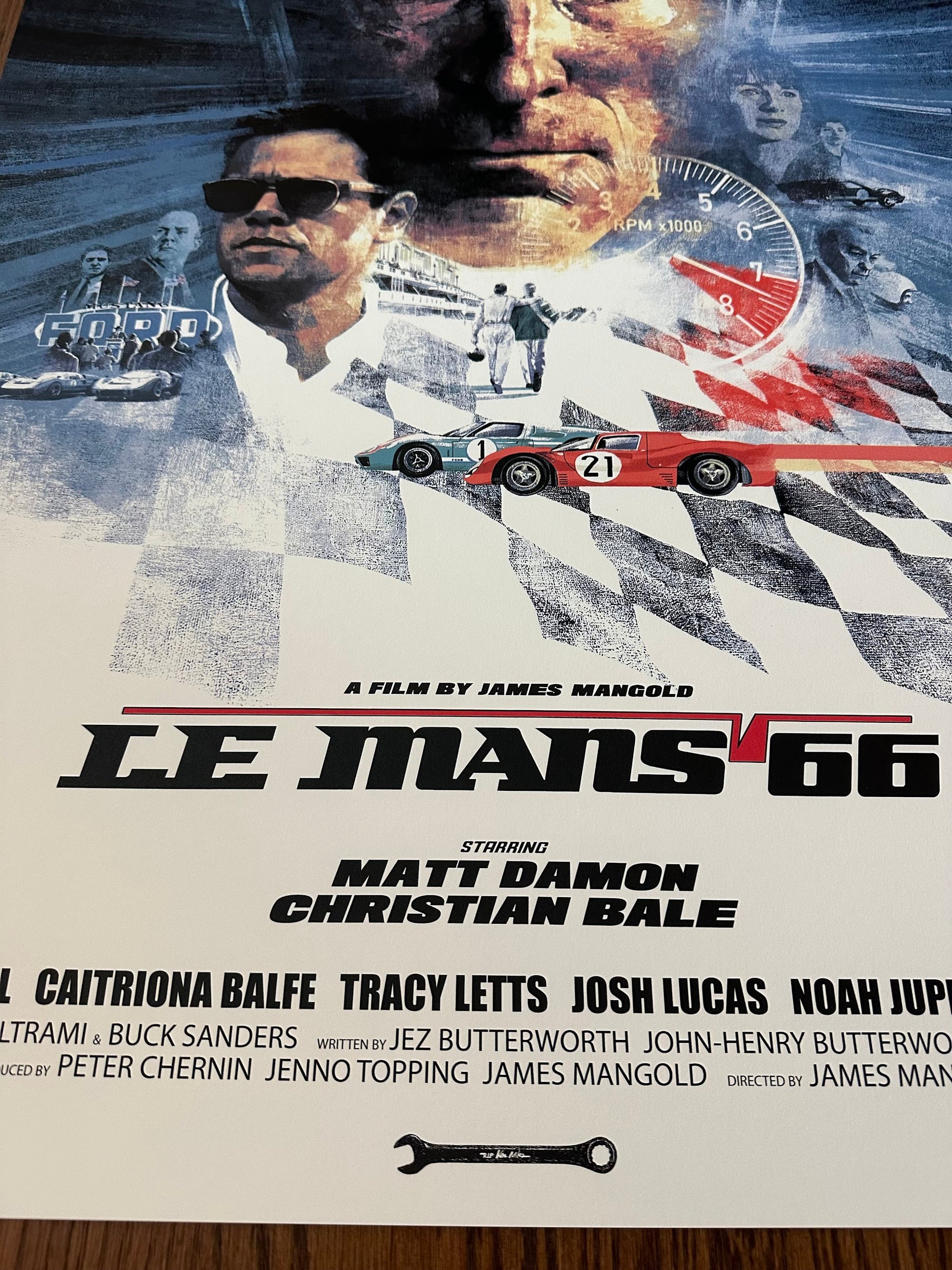 Hans Woody - Le Mans 66 Ford v Ferrari Variant 24x36 movie poster - detail image 5