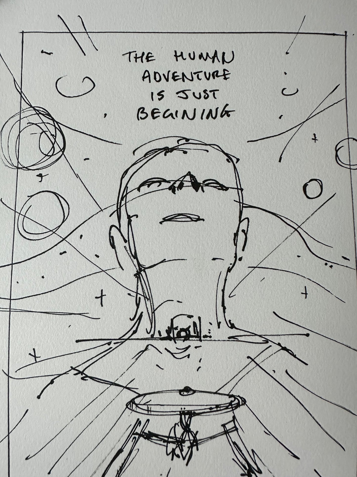 Matt Ferguson - Star Trek Motion Picture Concept Sketch 8.25x11.75 art print - detail image 2