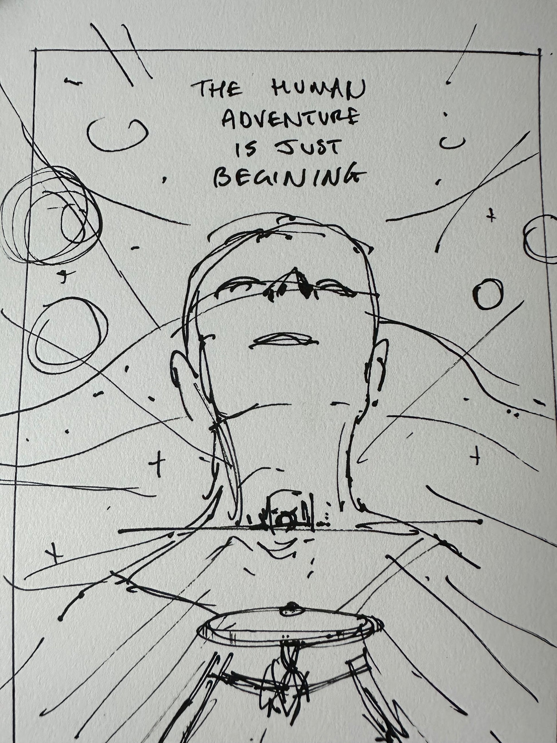 Matt Ferguson - Star Trek Motion Picture Concept Sketch 8.25x11.75 art print - detail image 2