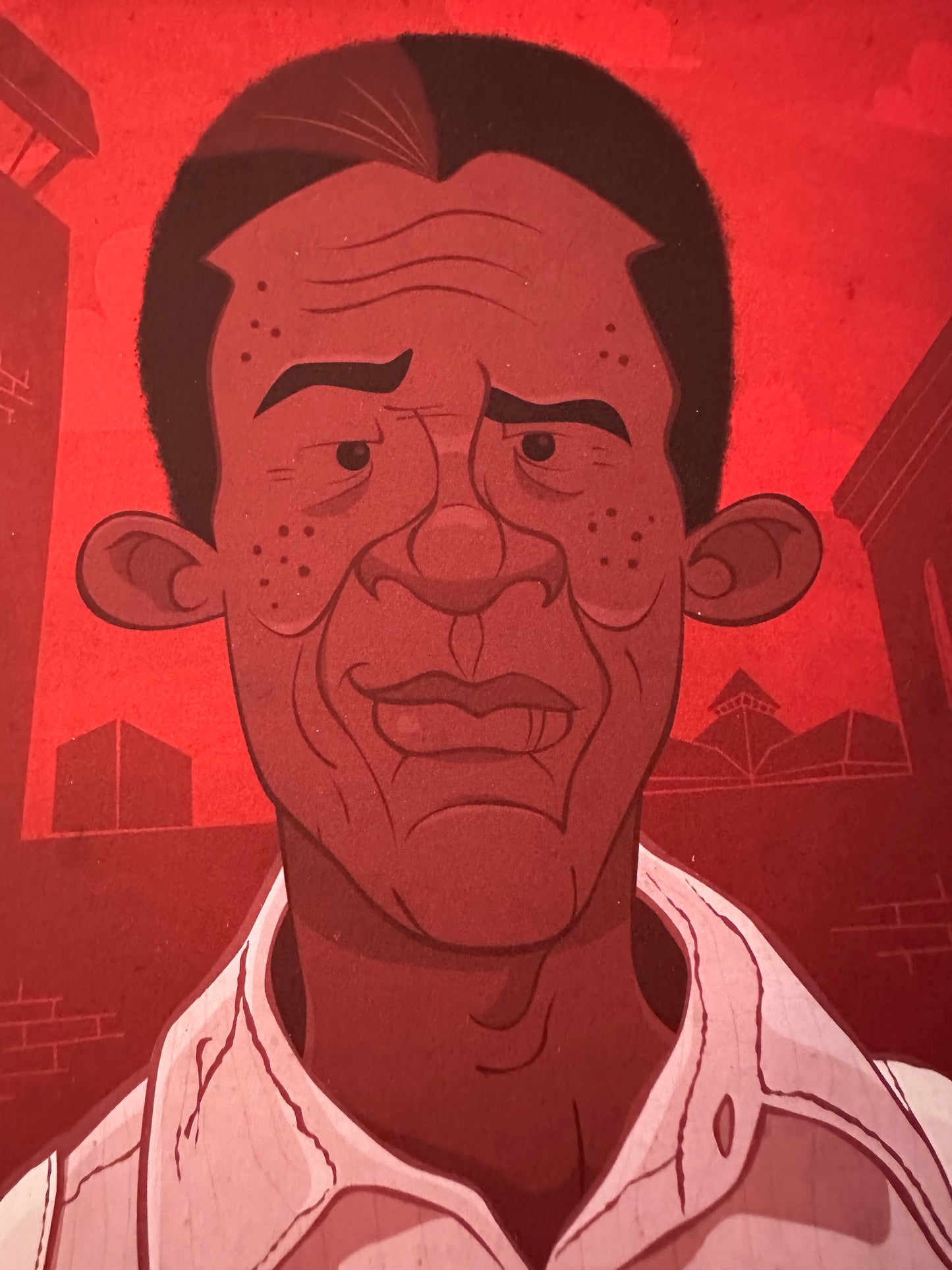 Ian Glaubinger - Shawshank Redemption Ellis Portrait 8x10 art print - detail image 2