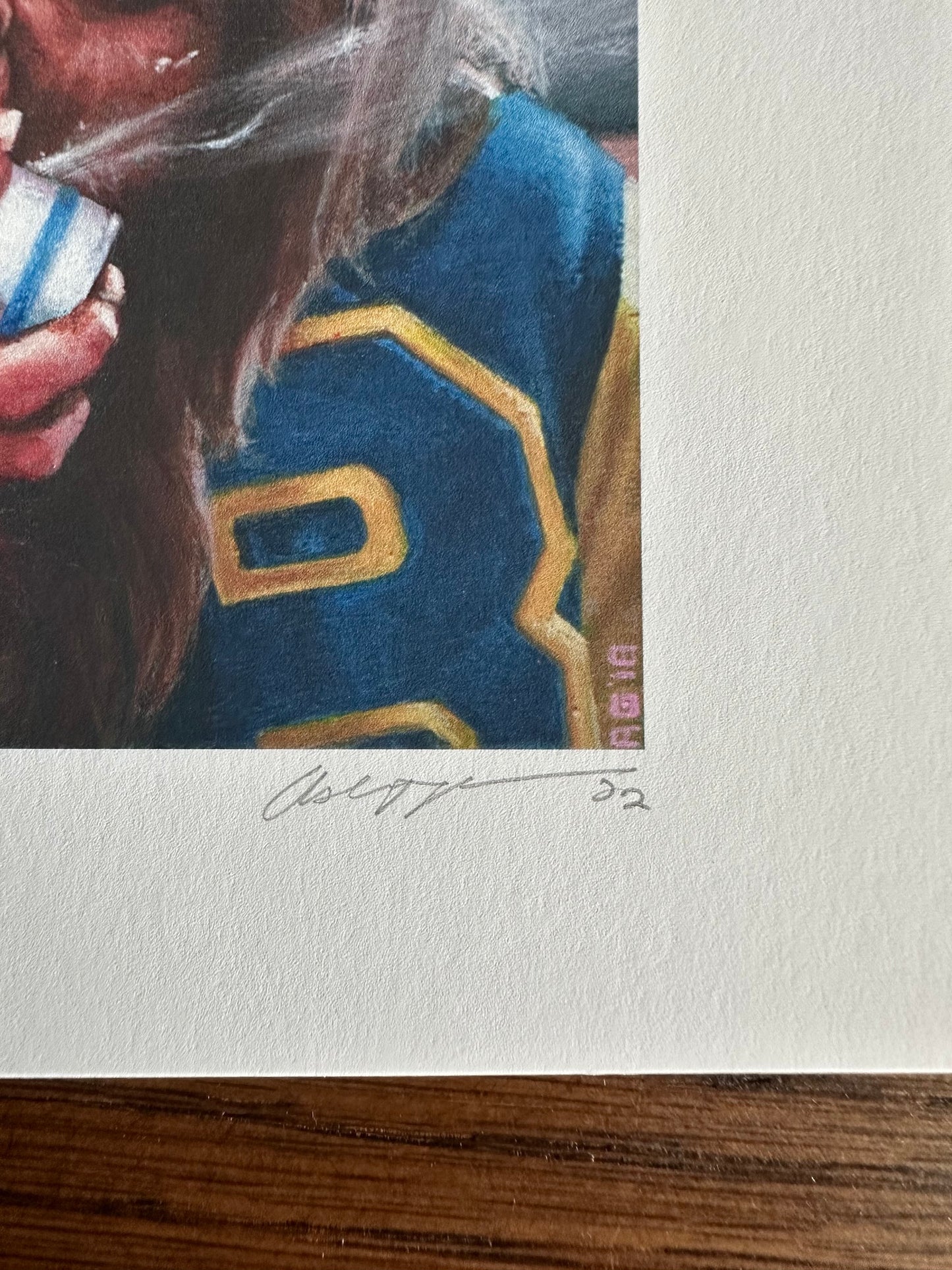 Ashton Gallagher - Teen Wolf Portrait 6x6 art print - detail image 2