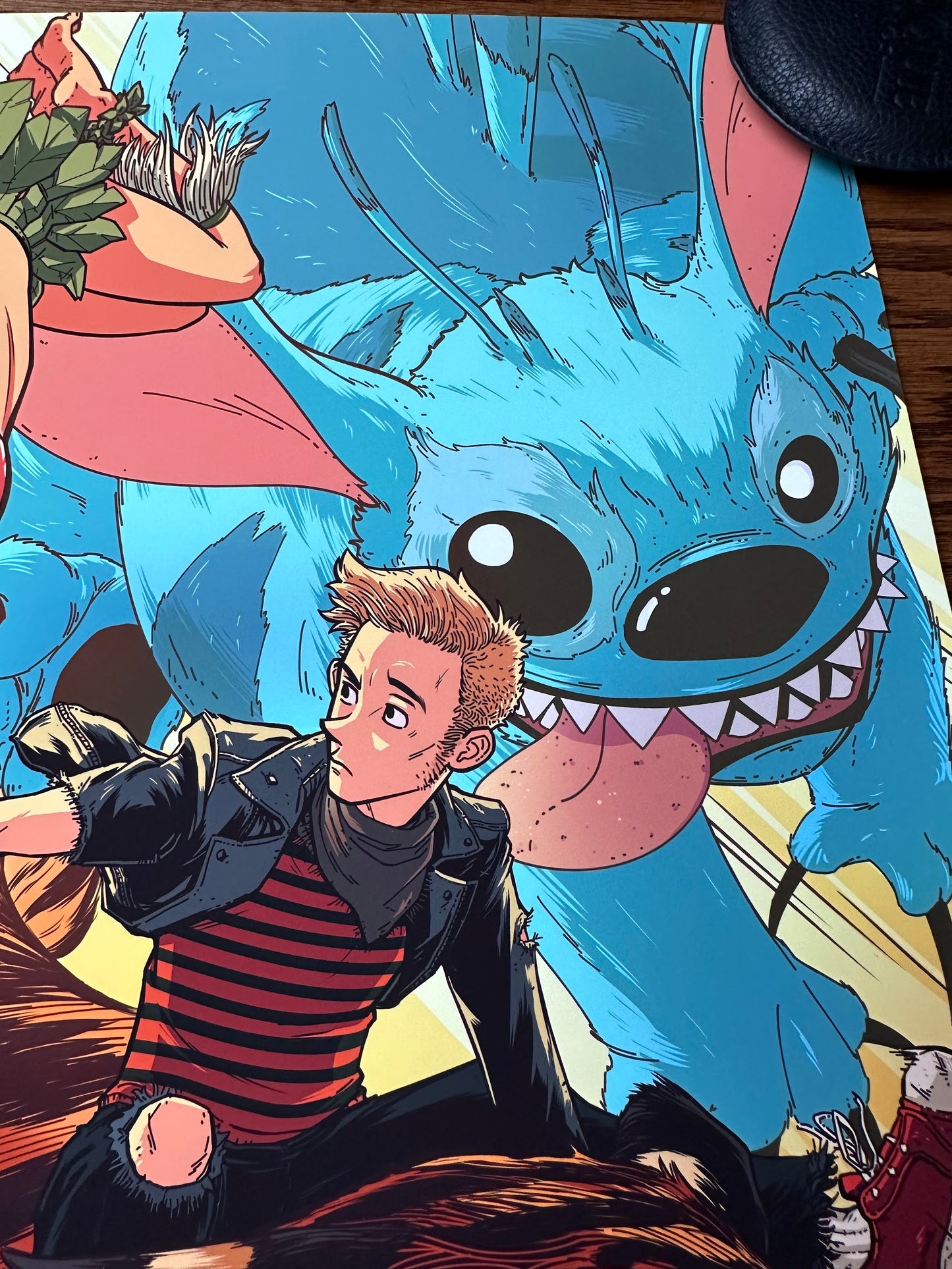 Andrew Sebastian Kwan - Lilo & Calvin 13x19 art print - detail image 3