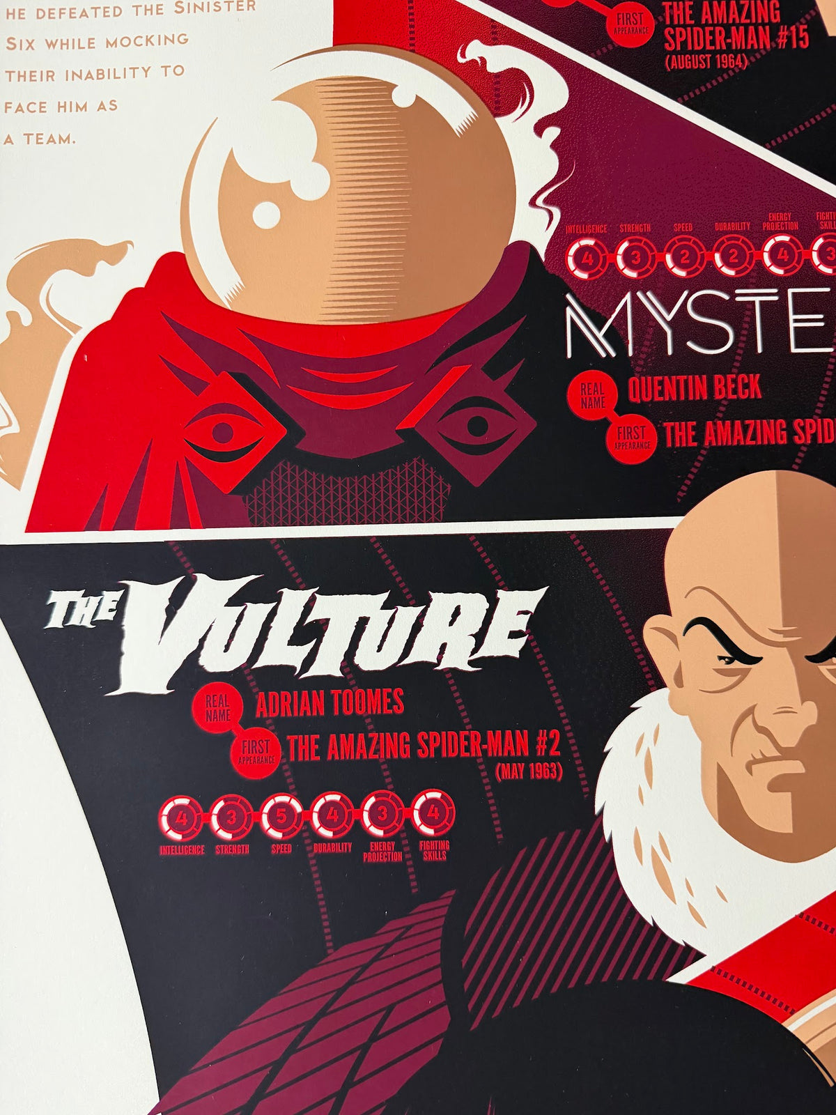 Tom Whalen - Marvel Spider-Man Sinister Six - 24x36 - Limited Edition Poster