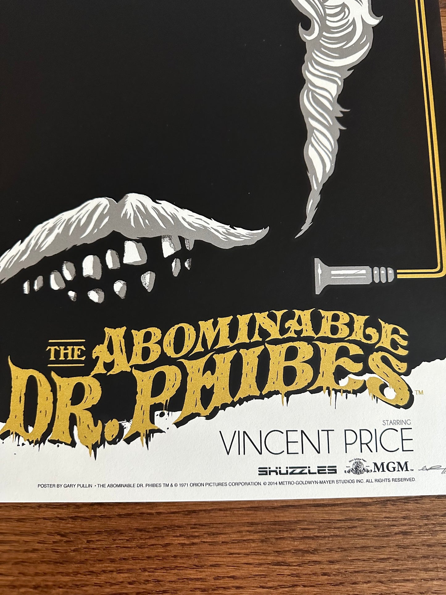 Ghoulish Gary - The Abominable Dr. Phibes 18x24 movie poster - detail image 3