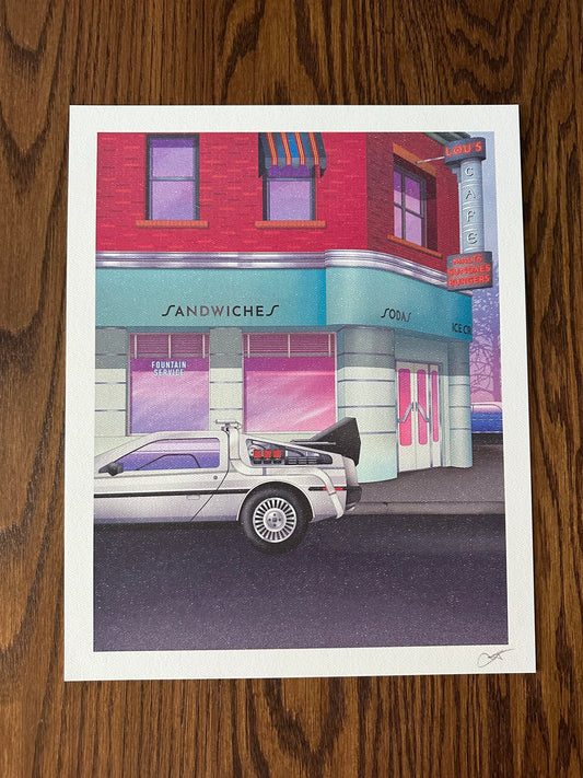 Zita Walker - Back to the Future "Lou's" 12.5x15.5 art print