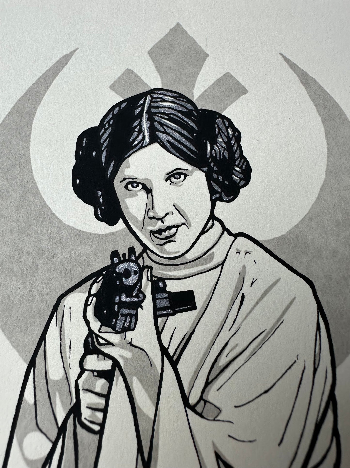 New Flesh - Princess Leia Handbill 5x7 art print - detail image 2