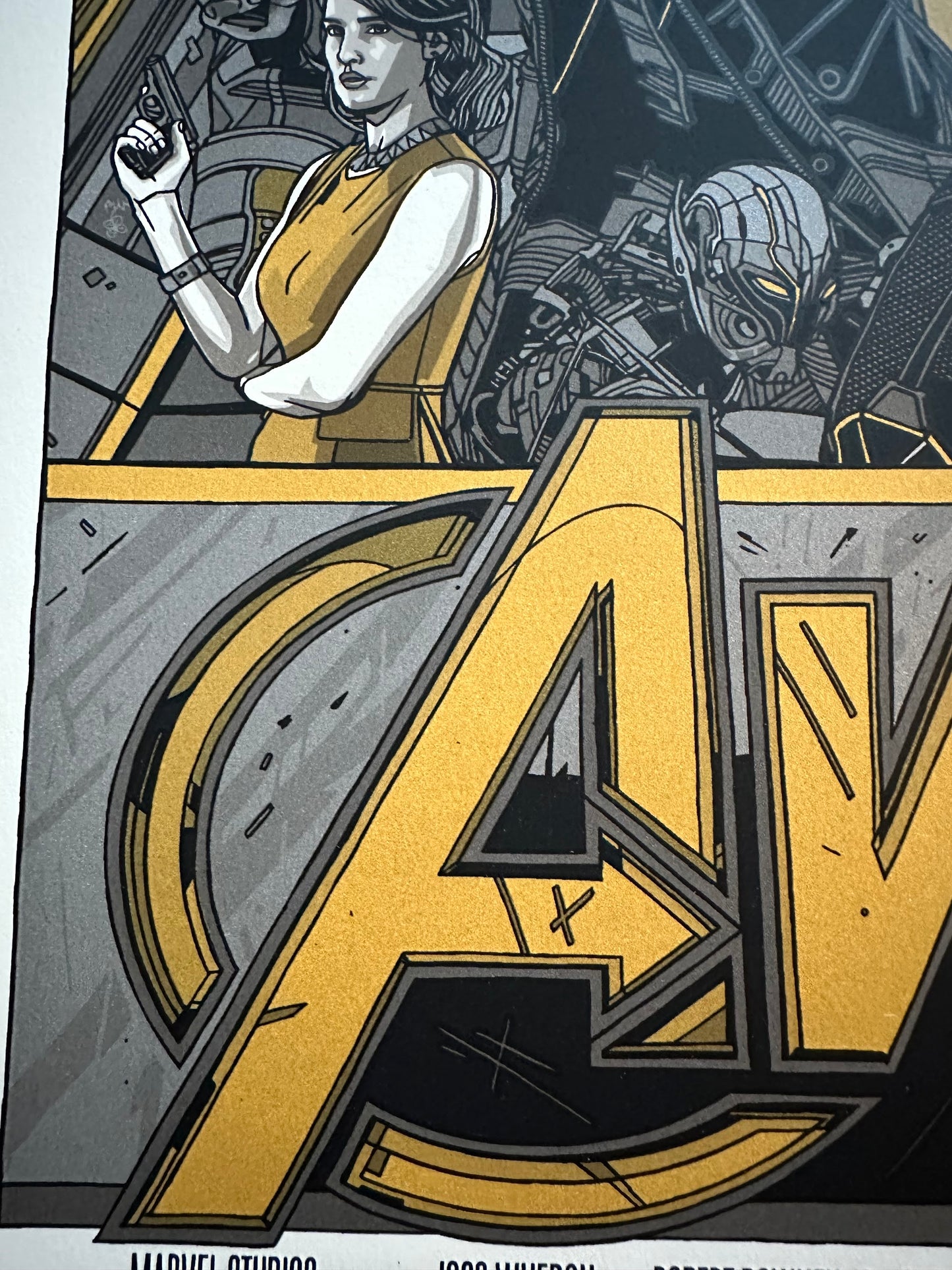 Tyler Stout - Avengers Age of Ultron Gold Variant 24x36 movie poster - detail image 8