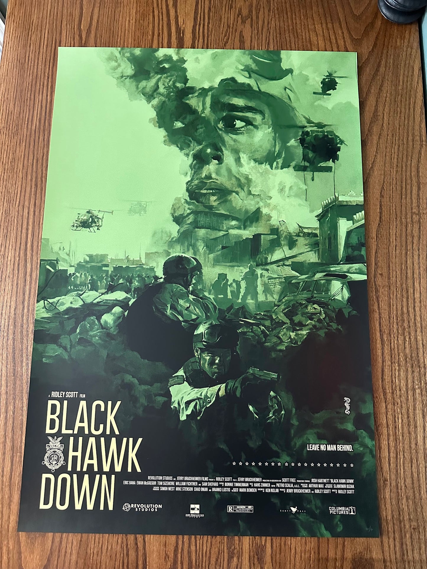 Chris Valentine - Black Hawn Down Variant 24x36 movie poster