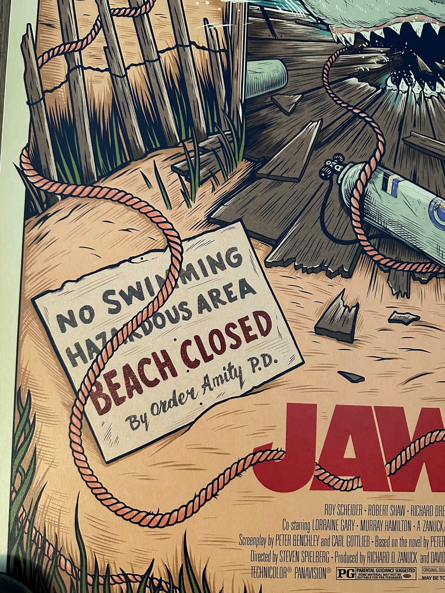 Sam Dunn - Jaws 24x36 movie poster - detail image 4
