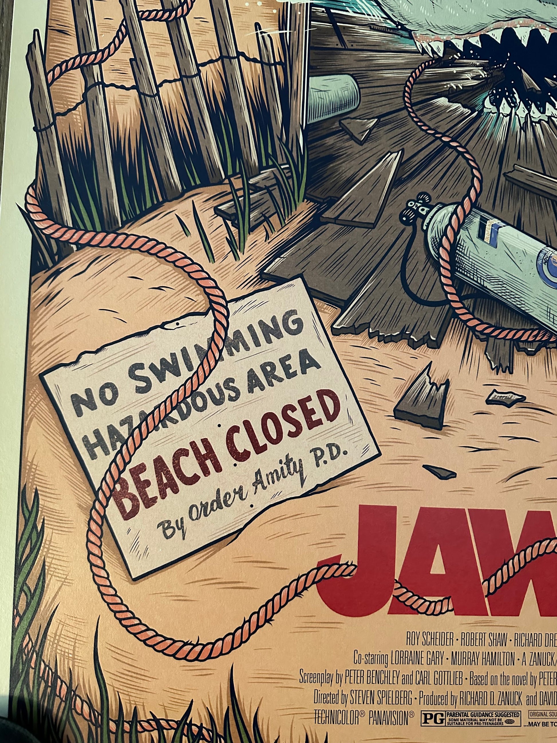 Sam Dunn - Jaws 24x36 movie poster - detail image 4