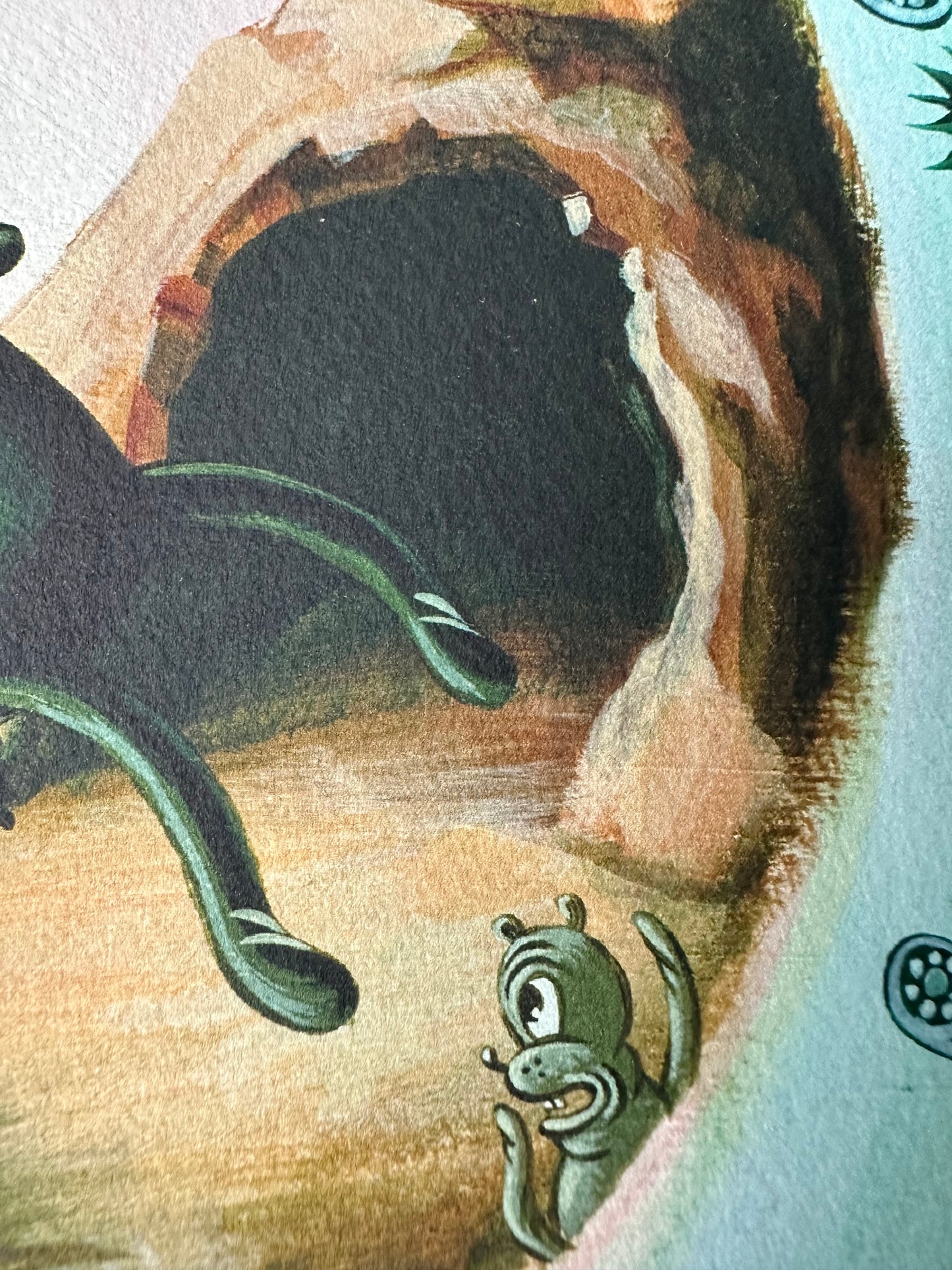 Travis Lampe - Mountaintop Scuffle 12x12 art print - detail image 6