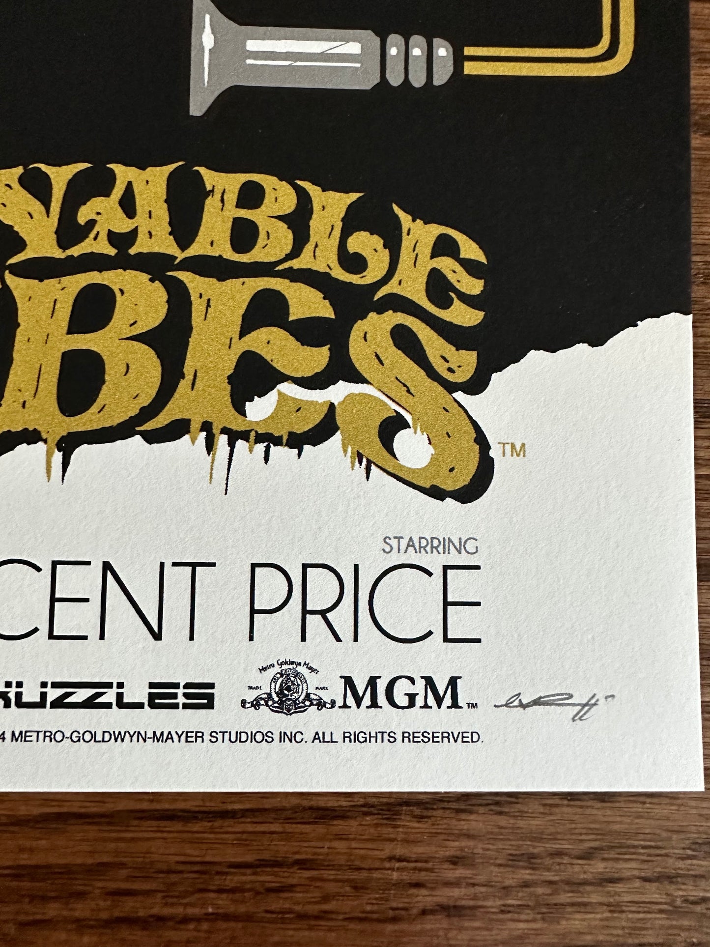 Ghoulish Gary - The Abominable Dr. Phibes 18x24 movie poster - detail image 2