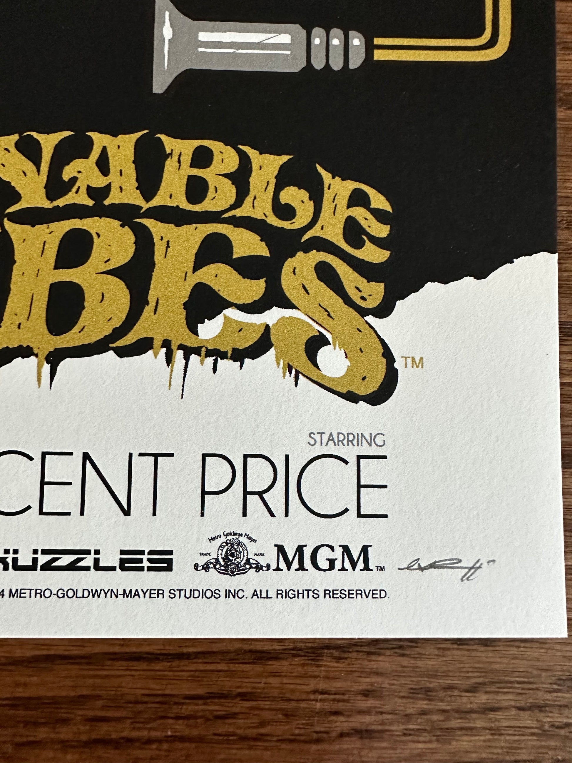 Ghoulish Gary - The Abominable Dr. Phibes 18x24 movie poster - detail image 2