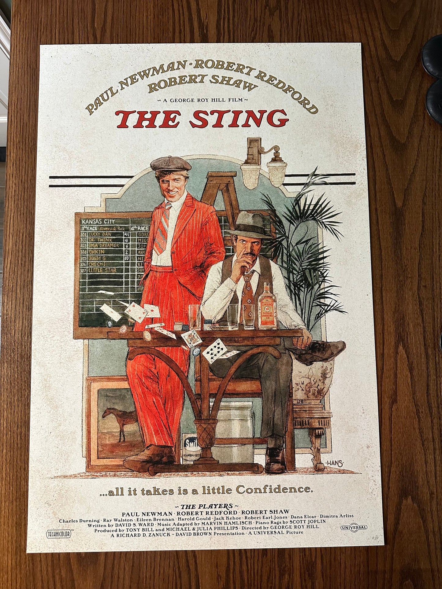 Hans Woody - The Sting Variant 24x36 movie poster