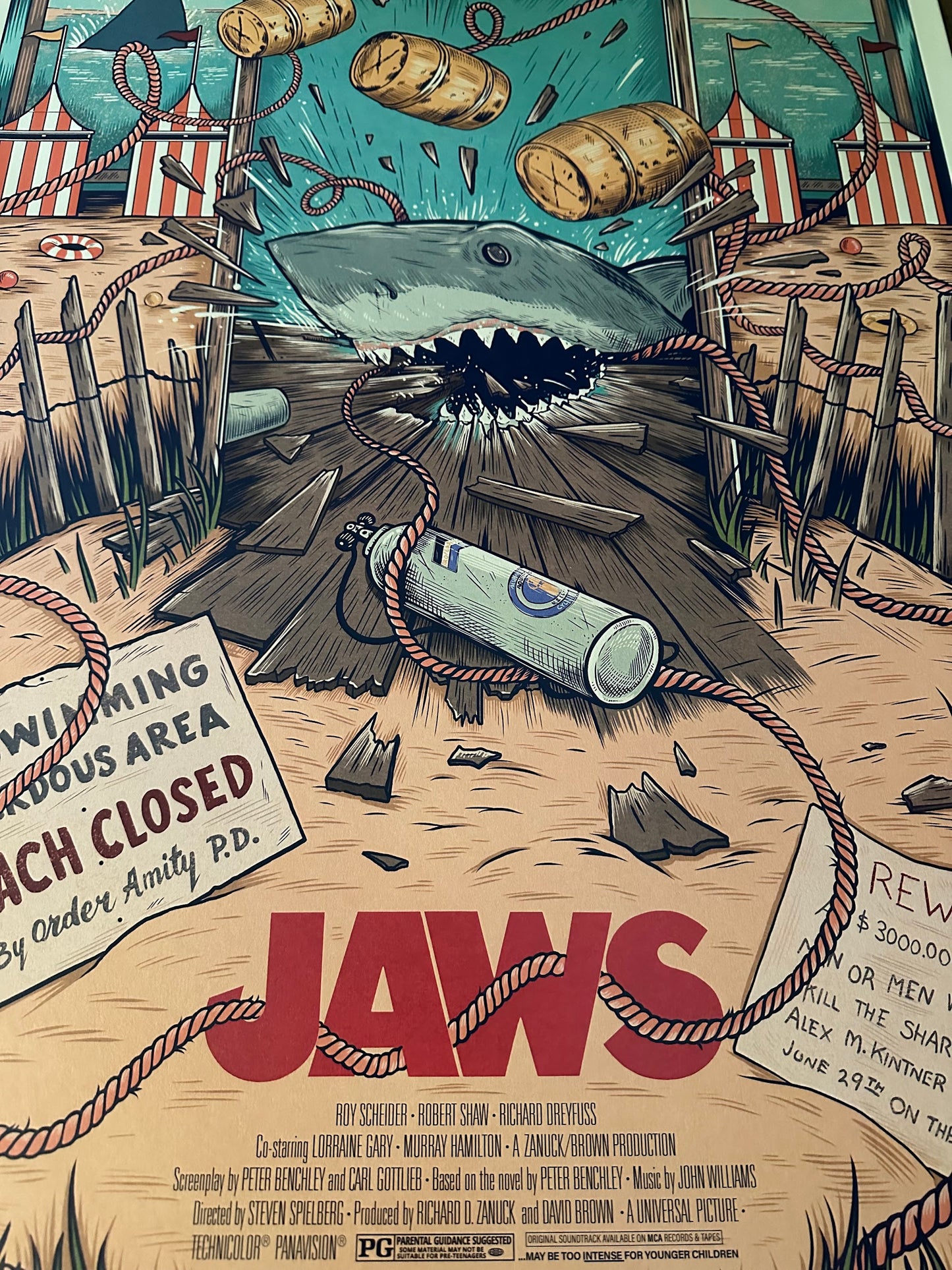 Sam Dunn - Jaws 24x36 movie poster - detail image 5
