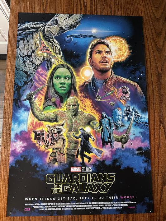 Roger Motzkus - Guardians of the Galaxy 24x36 movie poster