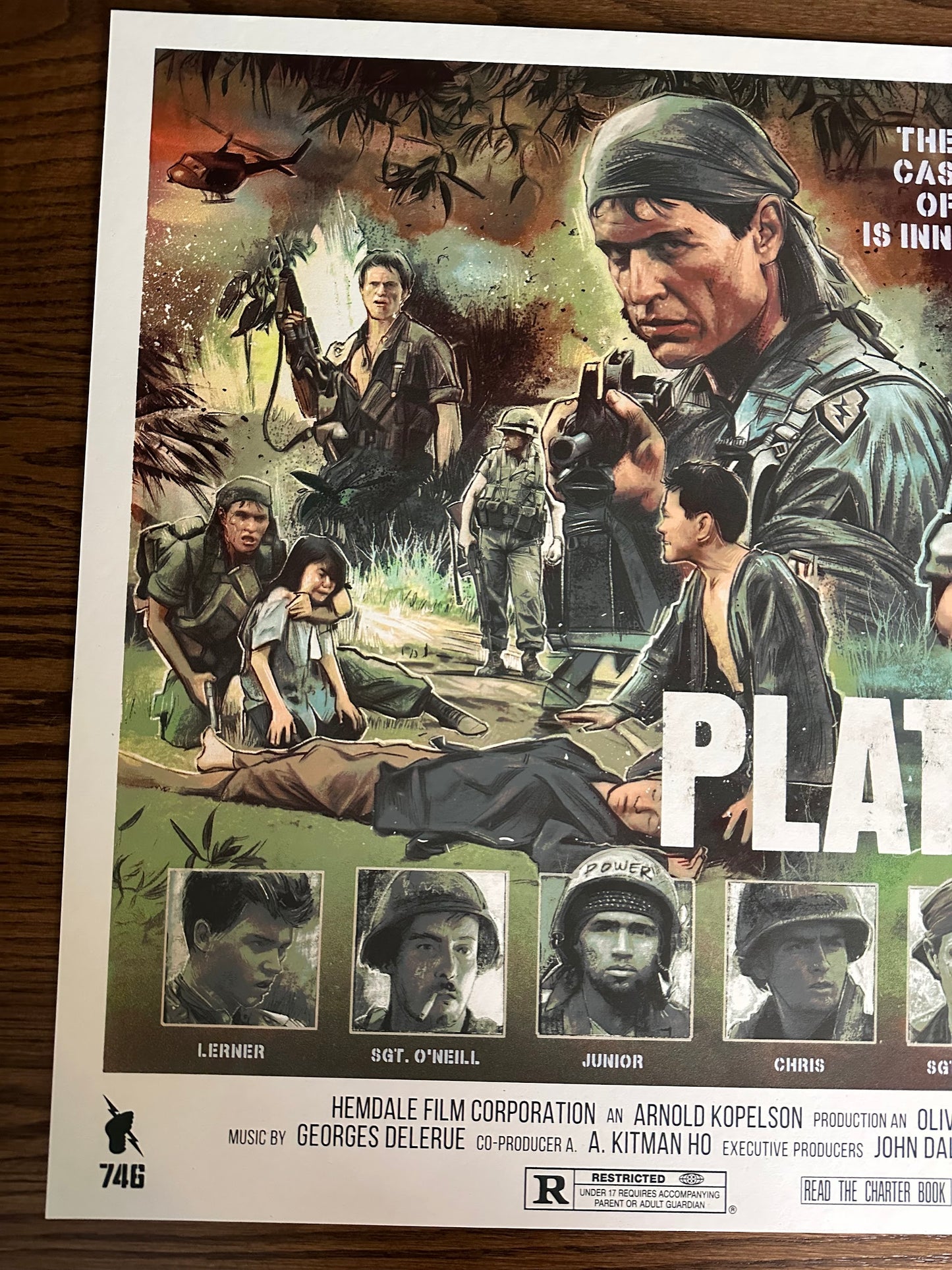 Vlad Rodriguez - Platoon 36x24 movie poster - detail image 2
