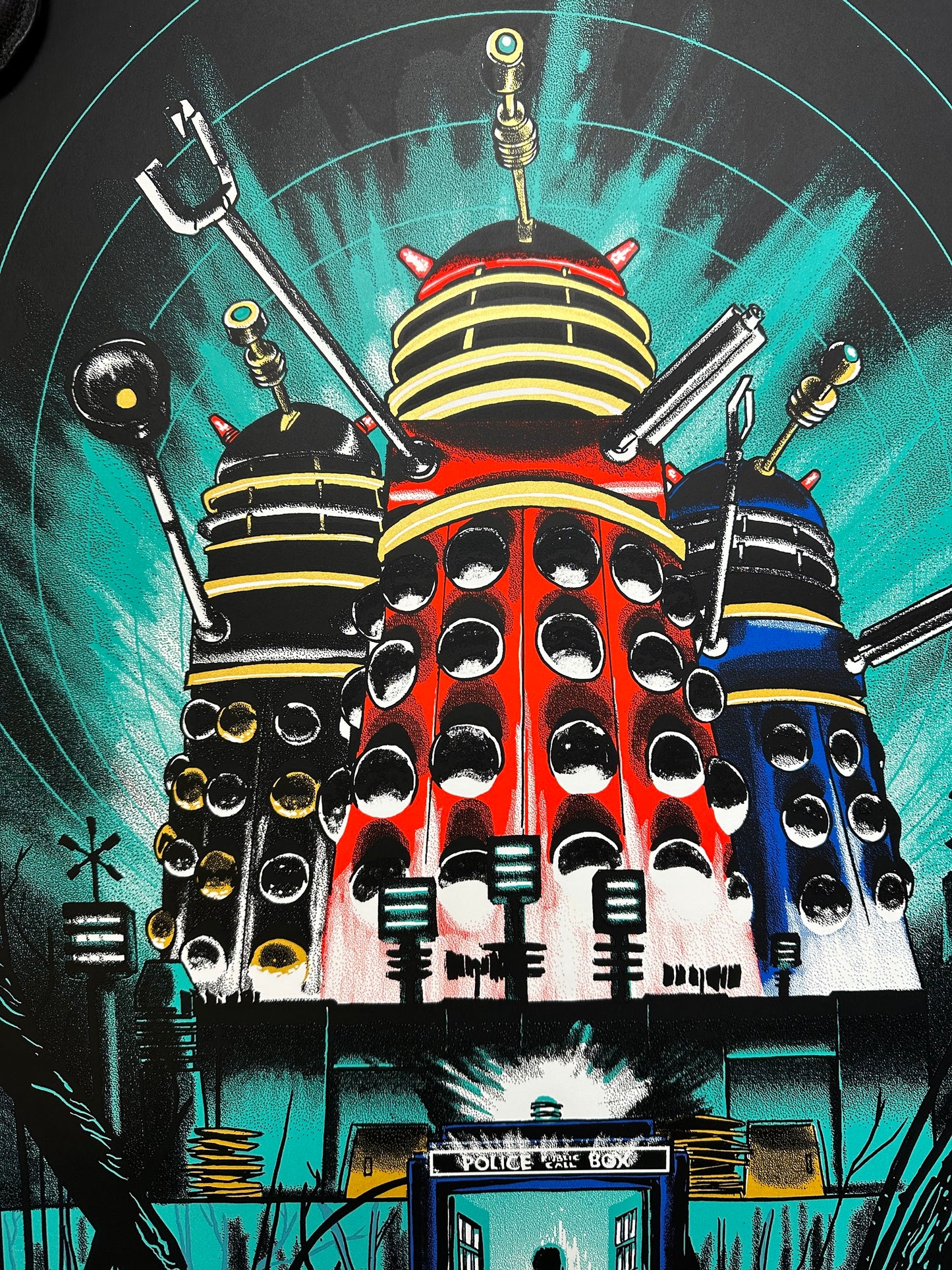Tim Doyle - Dr. Who and the Daleks 20x36 movie poster - detail image 2