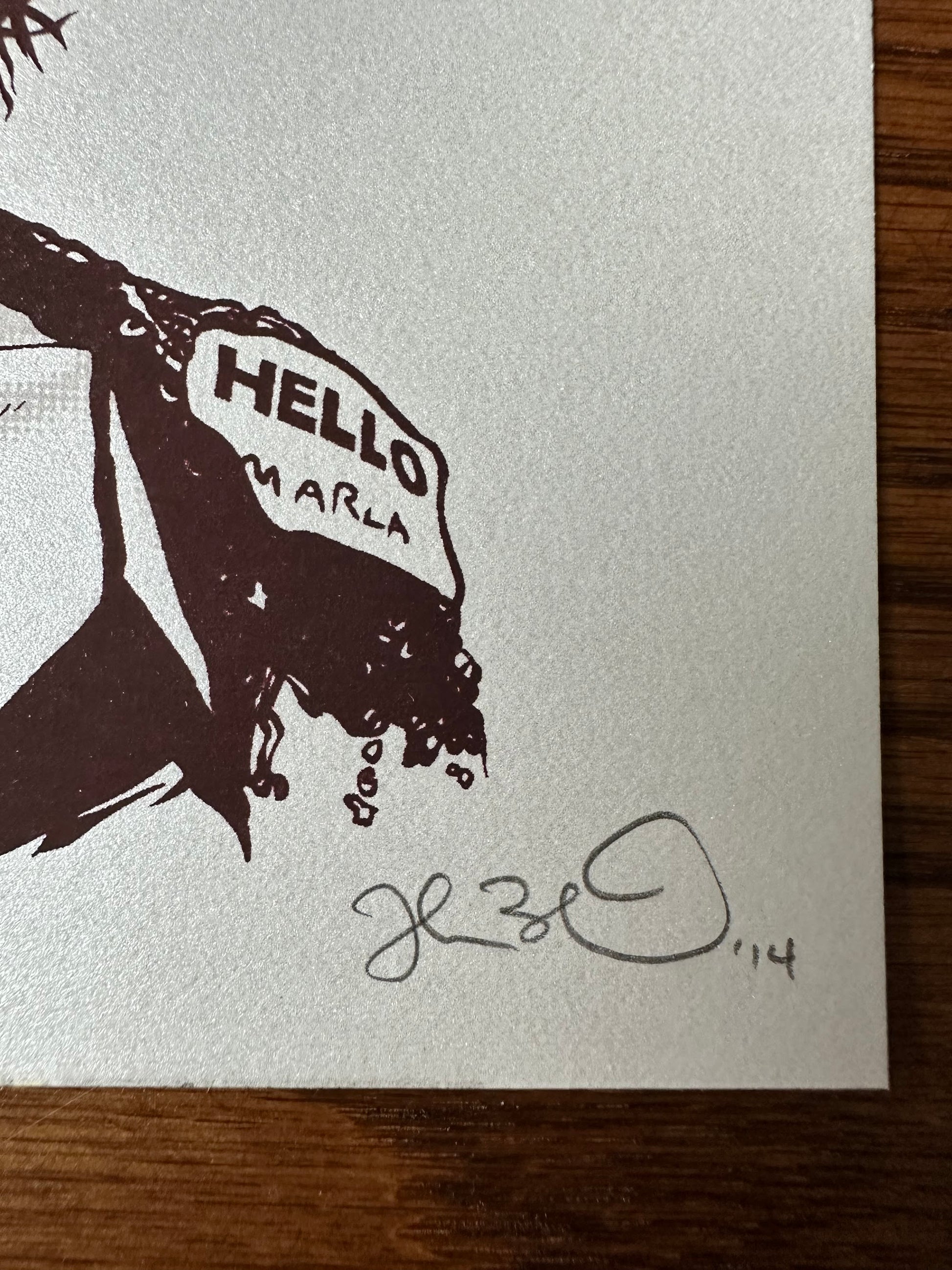 Joshua Budich - Fight Club Marla 6x6 art print - detail image 3