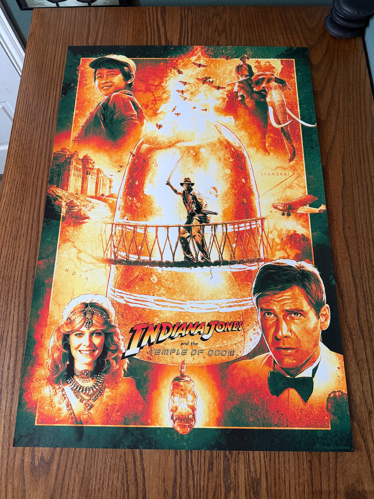 Kevin Wilson - Indiana Jones Temple of Doom - 24x36 - Limited Edition Poster