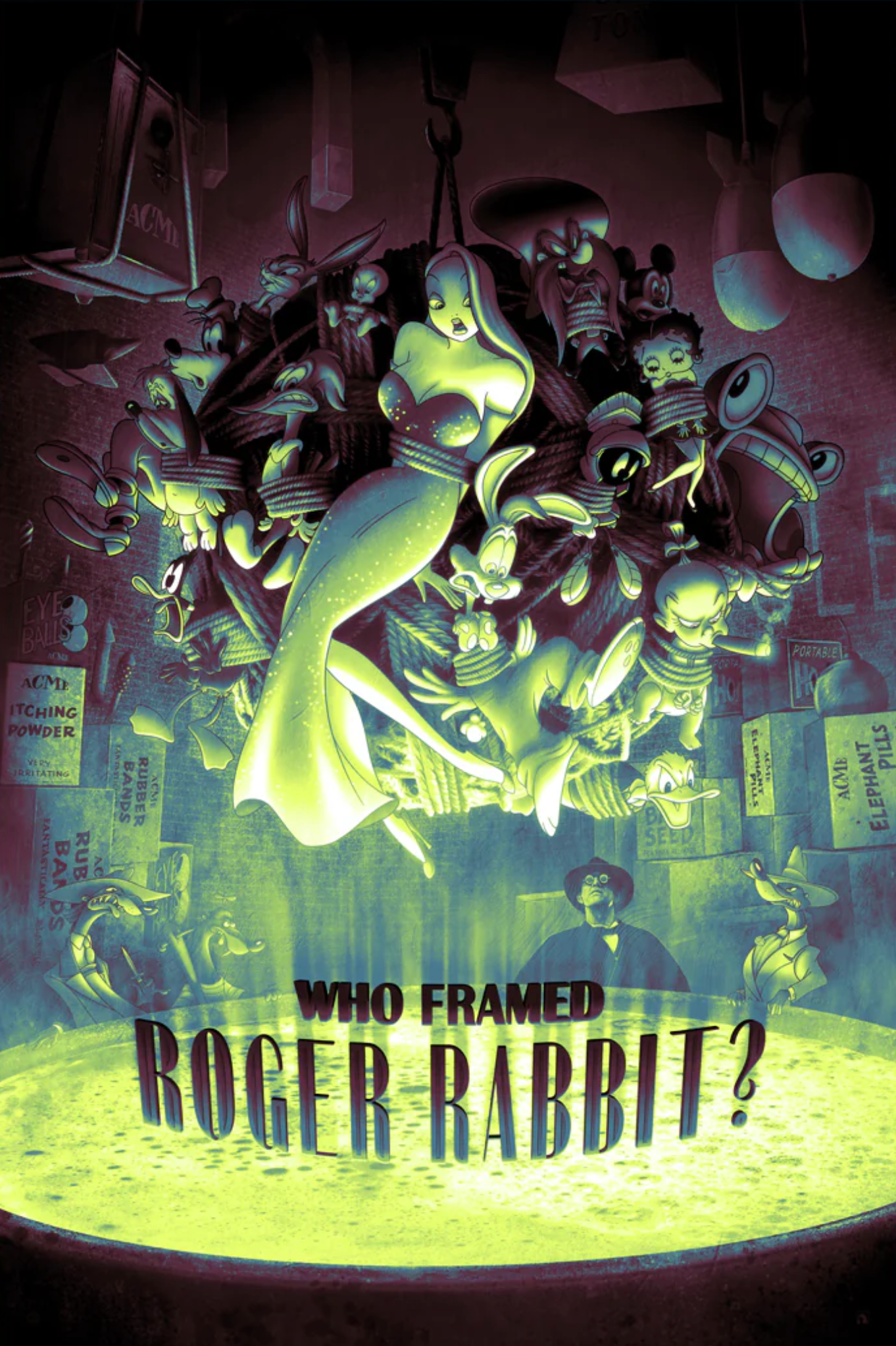 Kevin Wilson - Who Framed Roger Rabbit 24x36 movie poster - detail image 8