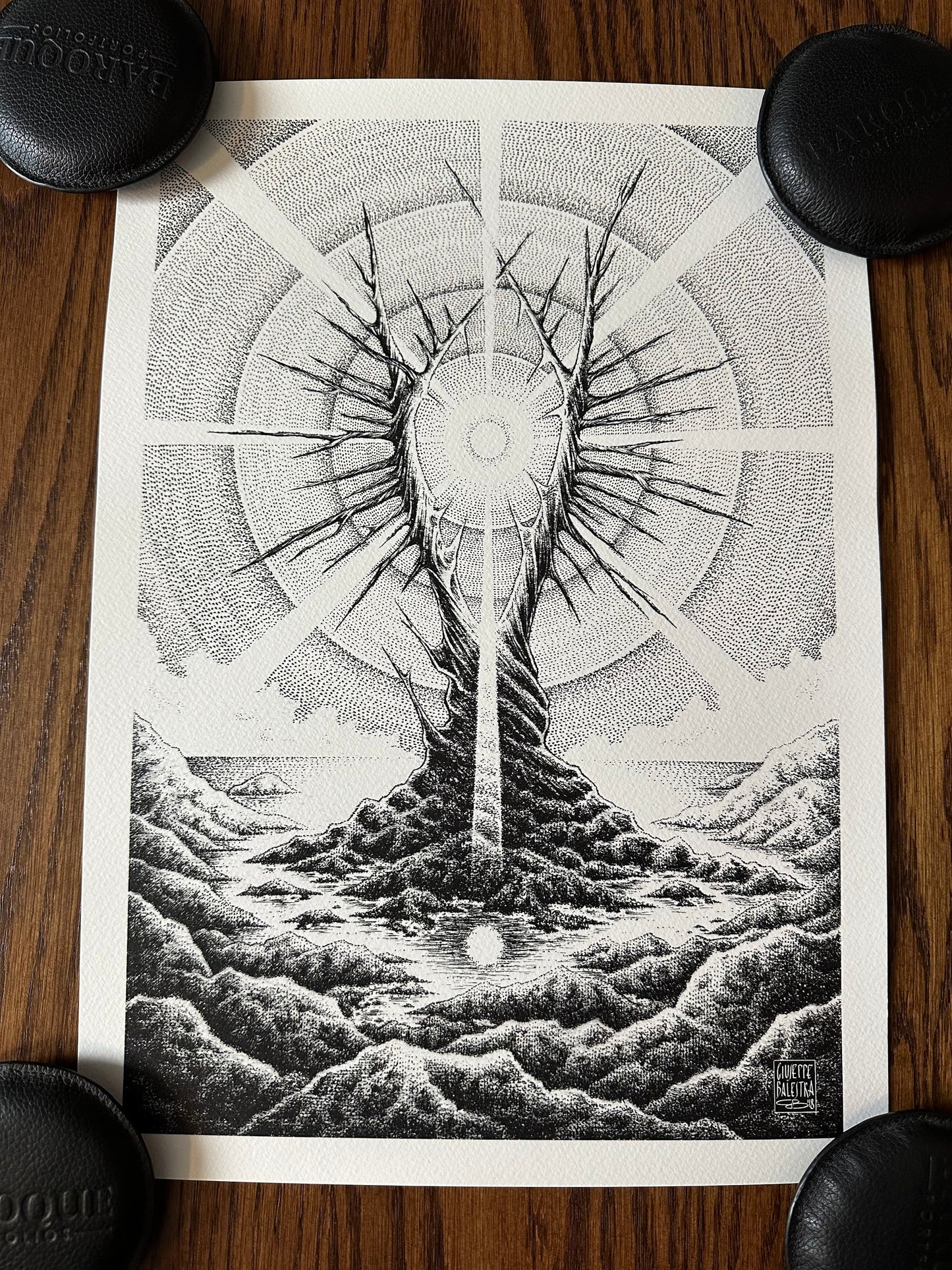 Giuseppe Balestra - Lord of the Rings Eye of Sauron 11.6x16.5 art print