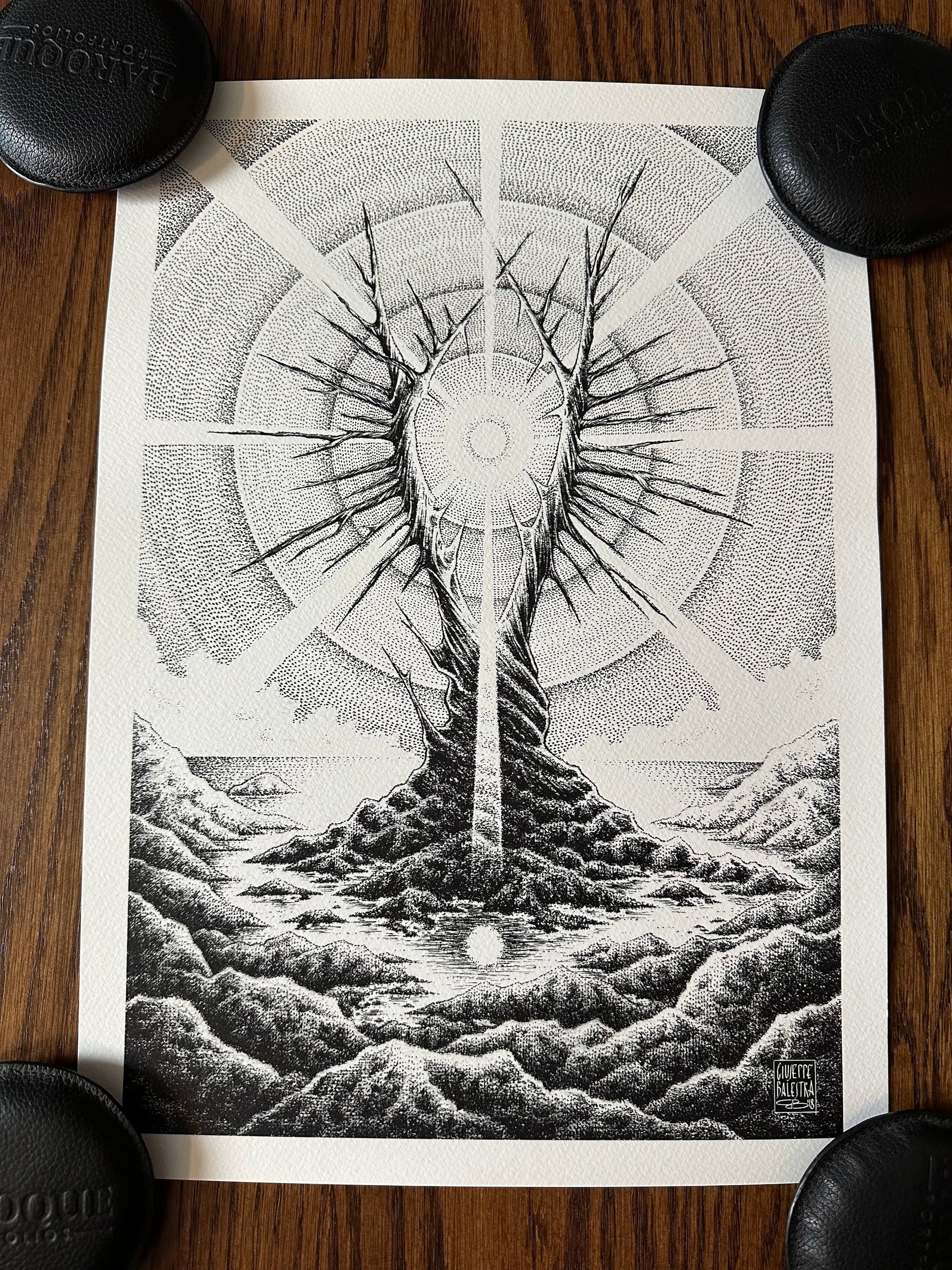 Giuseppe Balestra - Lord of the Rings Eye of Sauron 11.6x16.5 art print