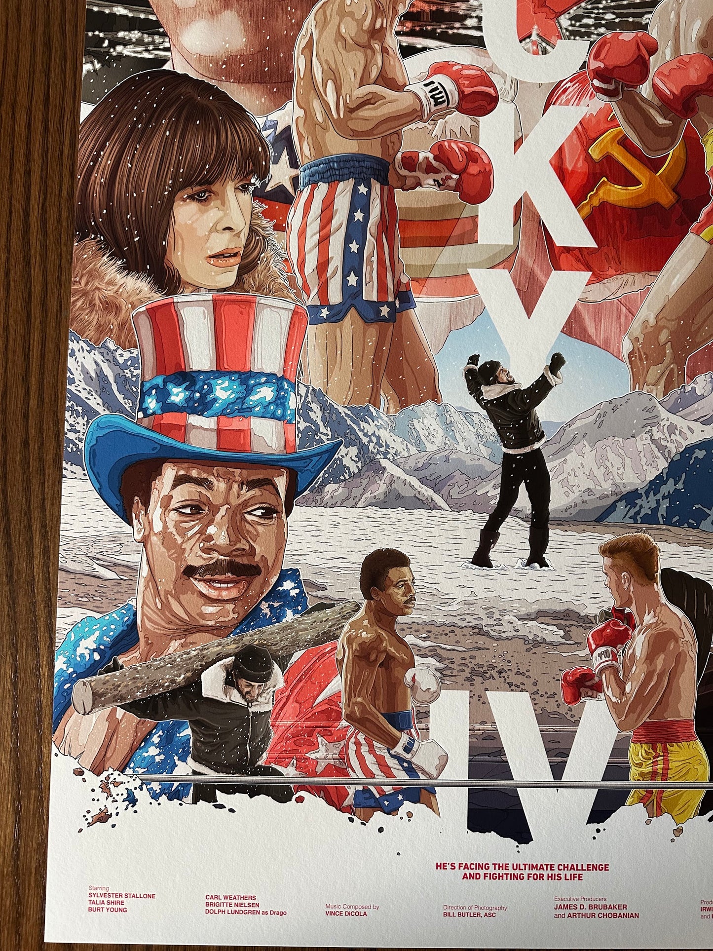 Tavo Montanez - Rocky 4 Variant 24x36 movie poster - detail image 4