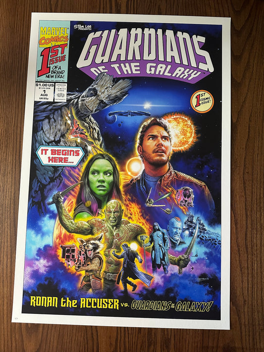 Roger Motzkus - Guardians of the Galaxy Cosmic Comic Variant 24x36 movie poster