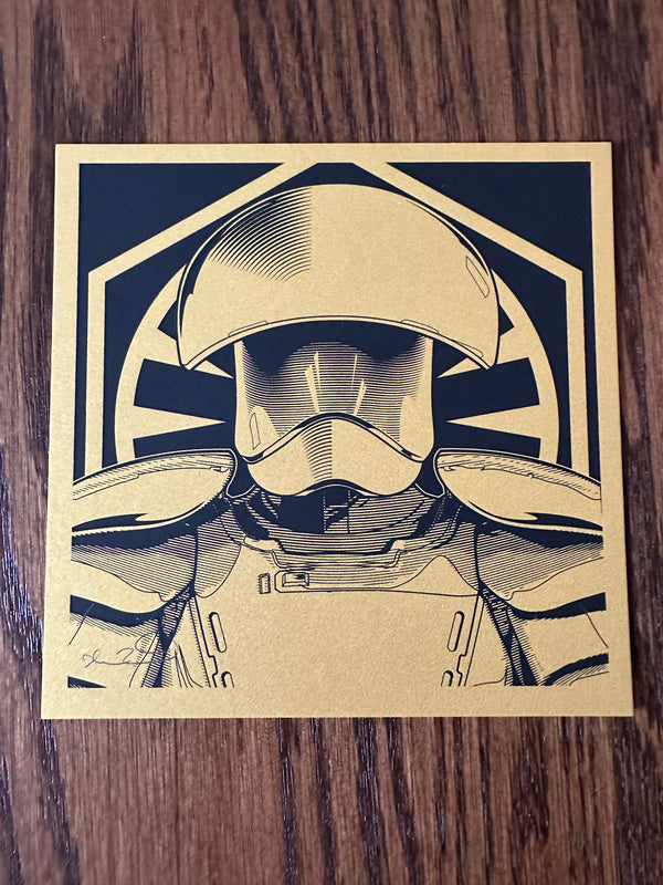 Joshua Budich - Star Wars Pratorean Guard Gold Variant LE Art Print - 6 x 6