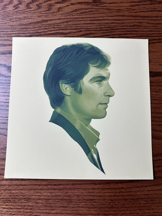 Dakota Randall - James Bond Timothy Dalton Portrait 12x12 art print