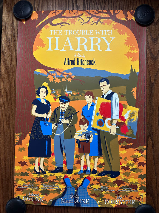 David Merveille - The Trouble with Harry 24x36 movie poster