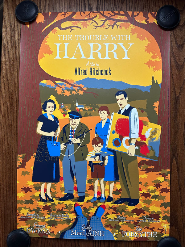 David Merveille - The Trouble with Harry - 24x36 - Limited Edition Poster