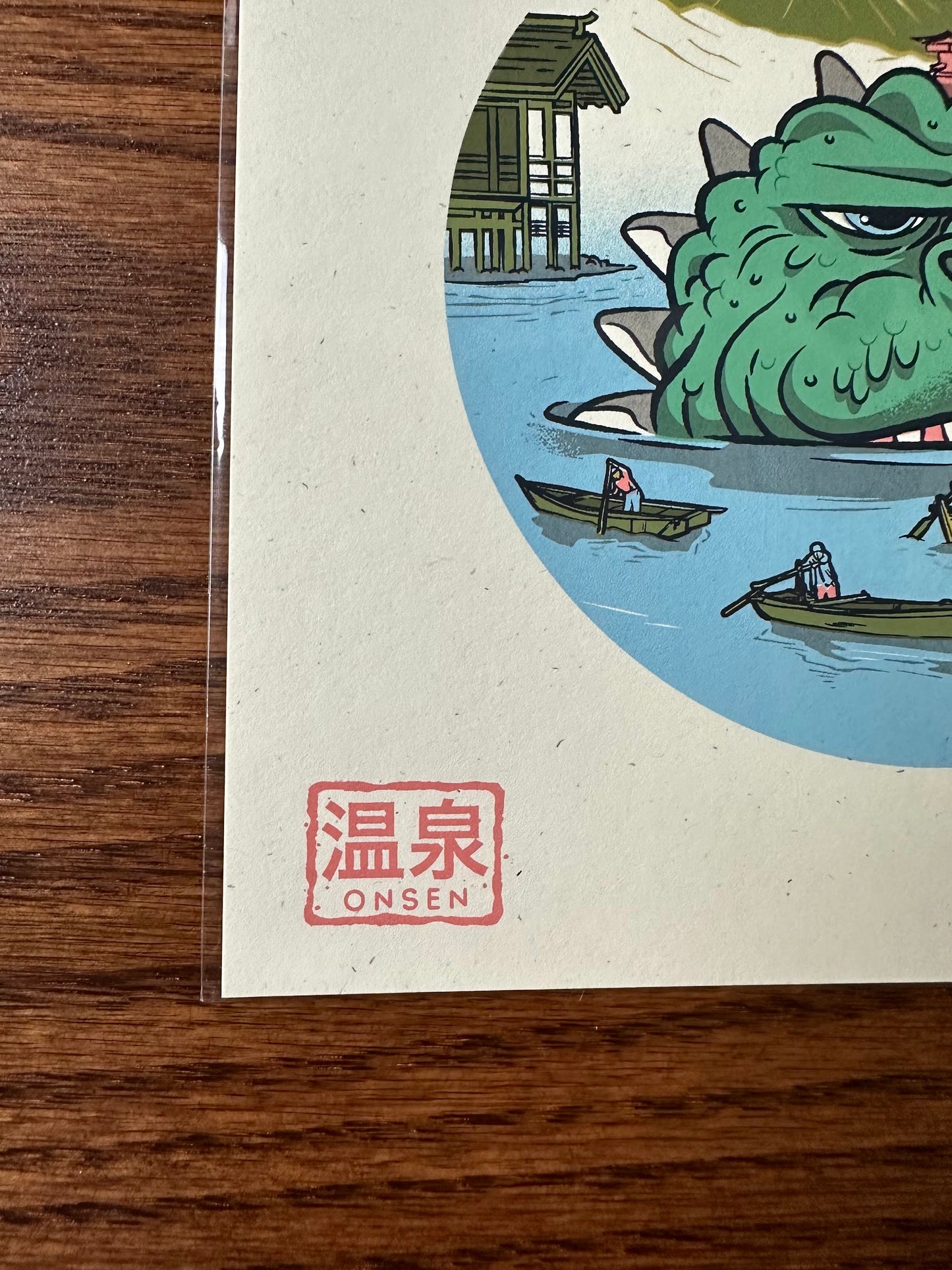 Anthony Petrie - Strange Beast Onsen 7x7 art print - detail image 3