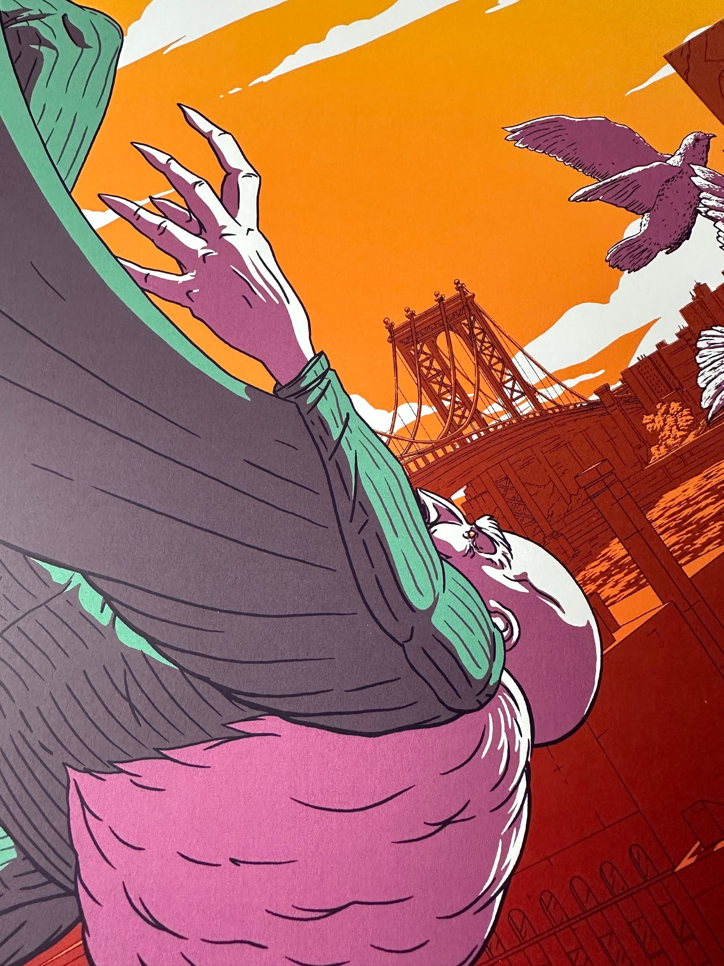 Florey - Spider-Man vs. Vulture 18x24 movie poster - detail image 3