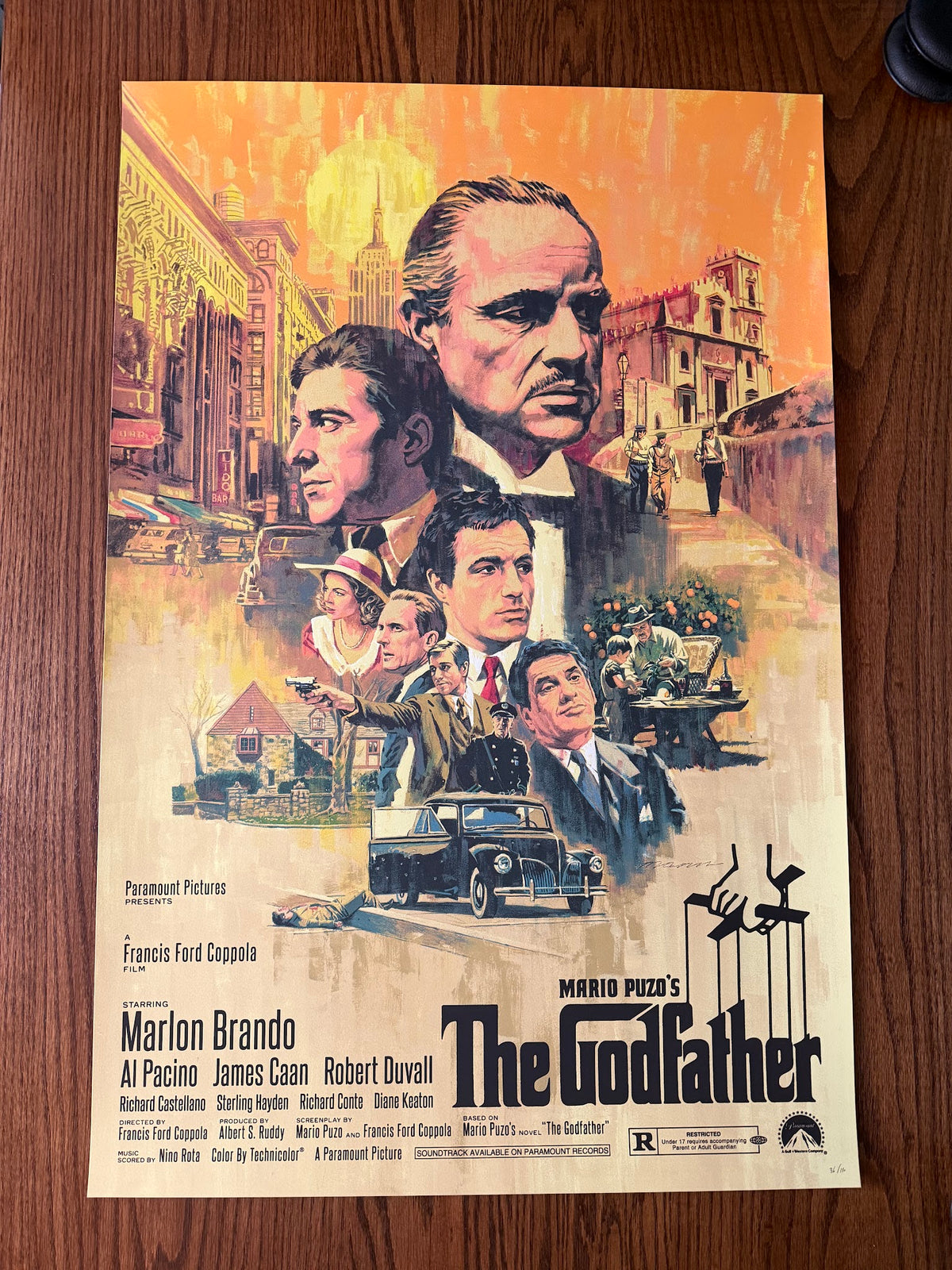 Paul Mann - The Godfather - 24x36 - Limited Edition Poster