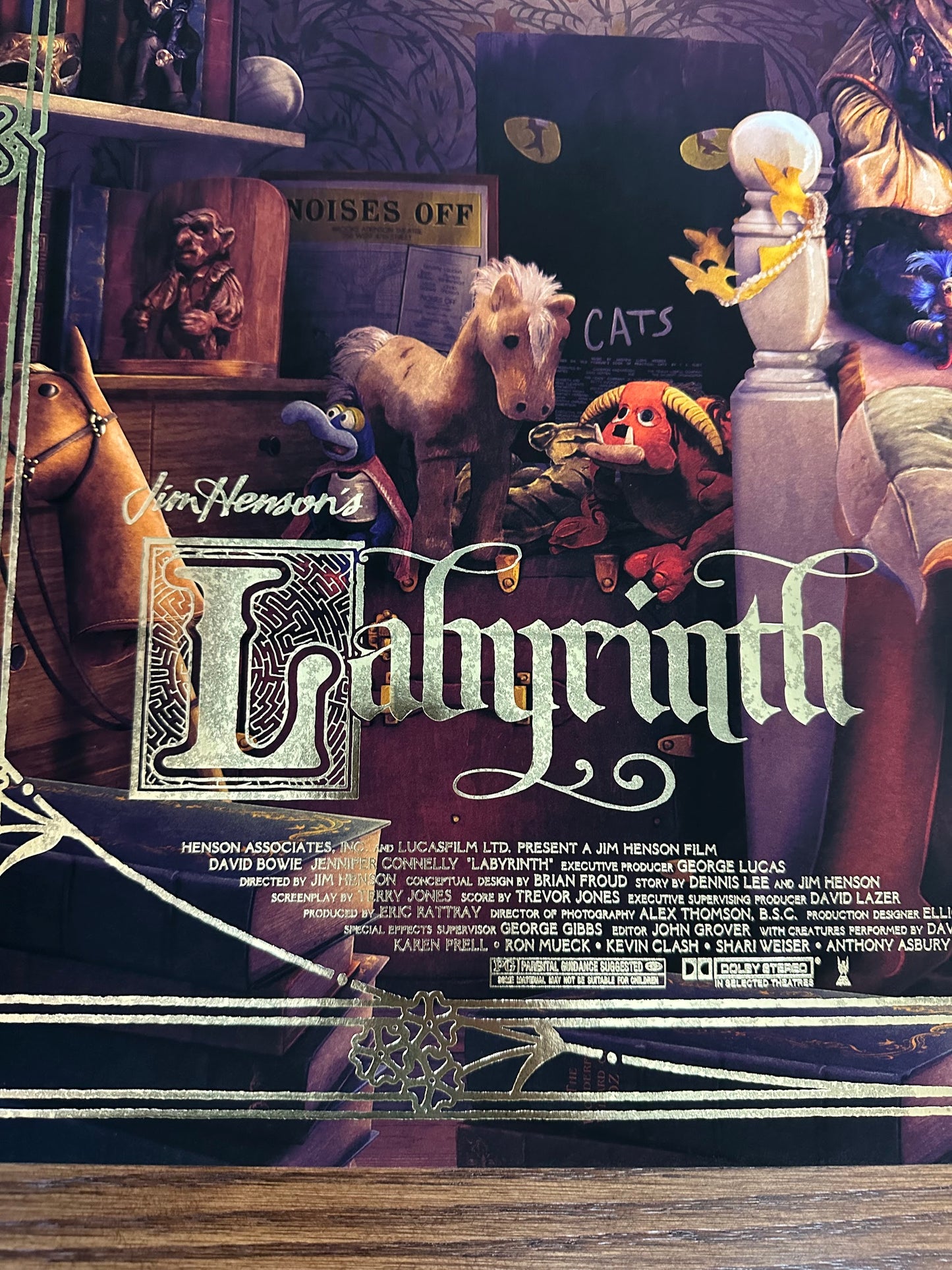 Kevin Wilson - The Labyrinth Hot Foil Variant 24x36 movie poster - detail image 2