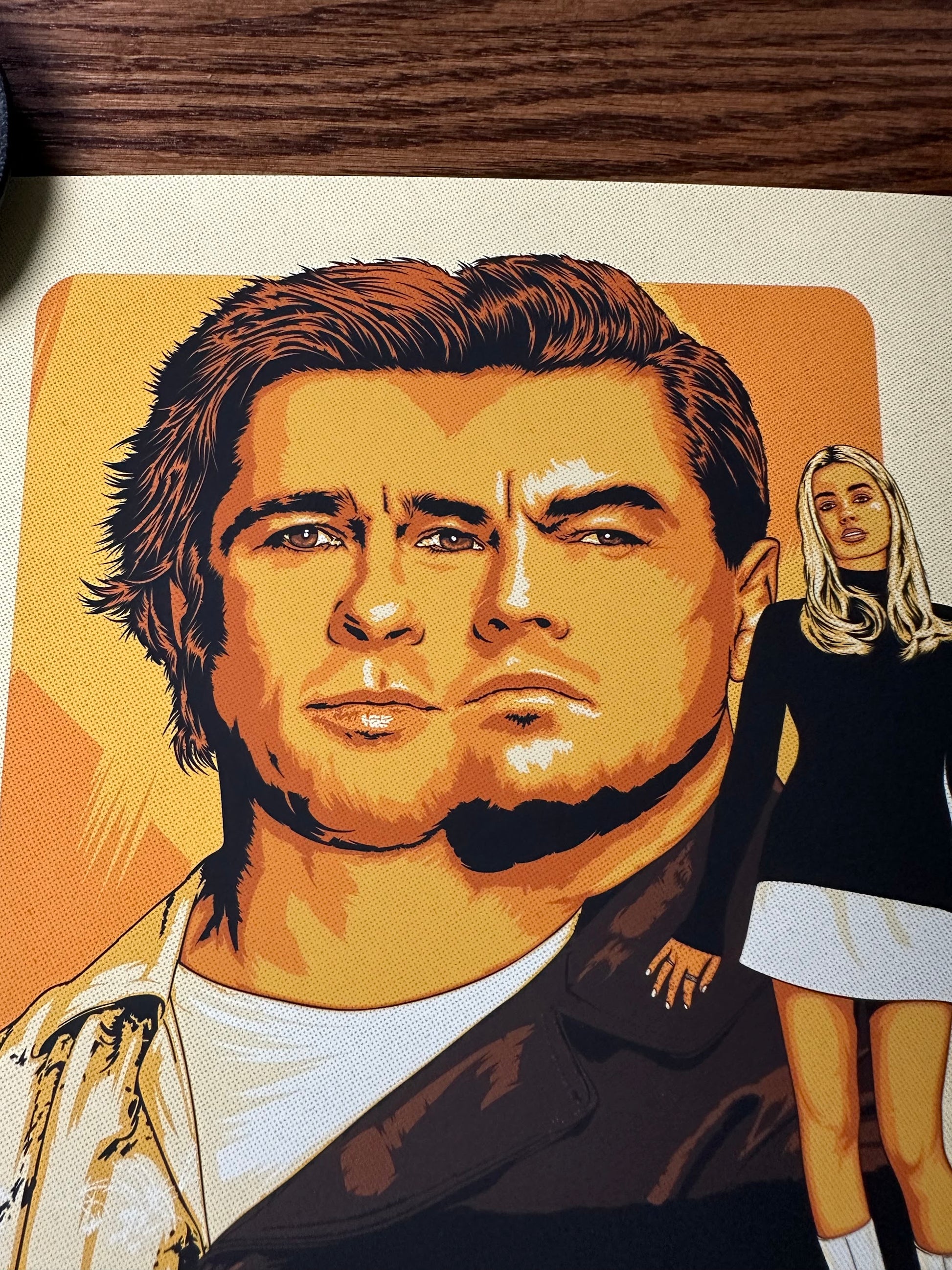 CranioDsgn - Once Upon a Time in Hollywood Vinyl Cover 12x12 art print - detail image 2