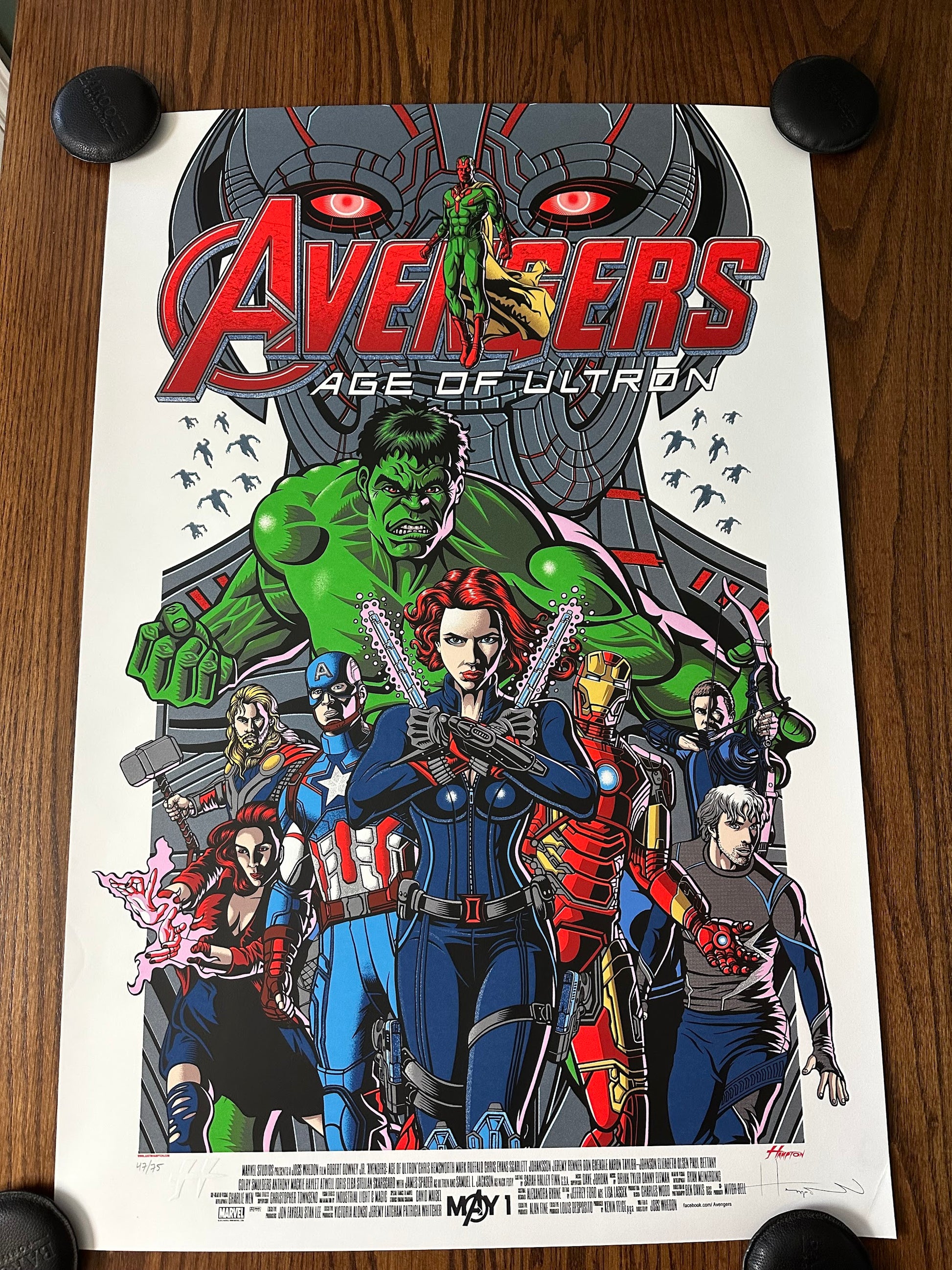 Justin Hampton - Avengers Age of Ultron 24x36 movie poster