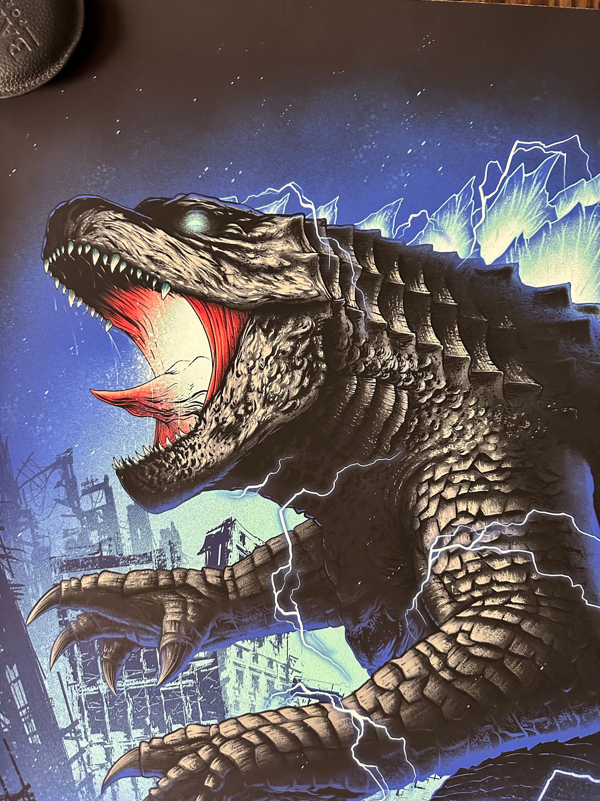 Sam Mayle - Godzilla Blue Variant 24x36 movie poster - detail image 2