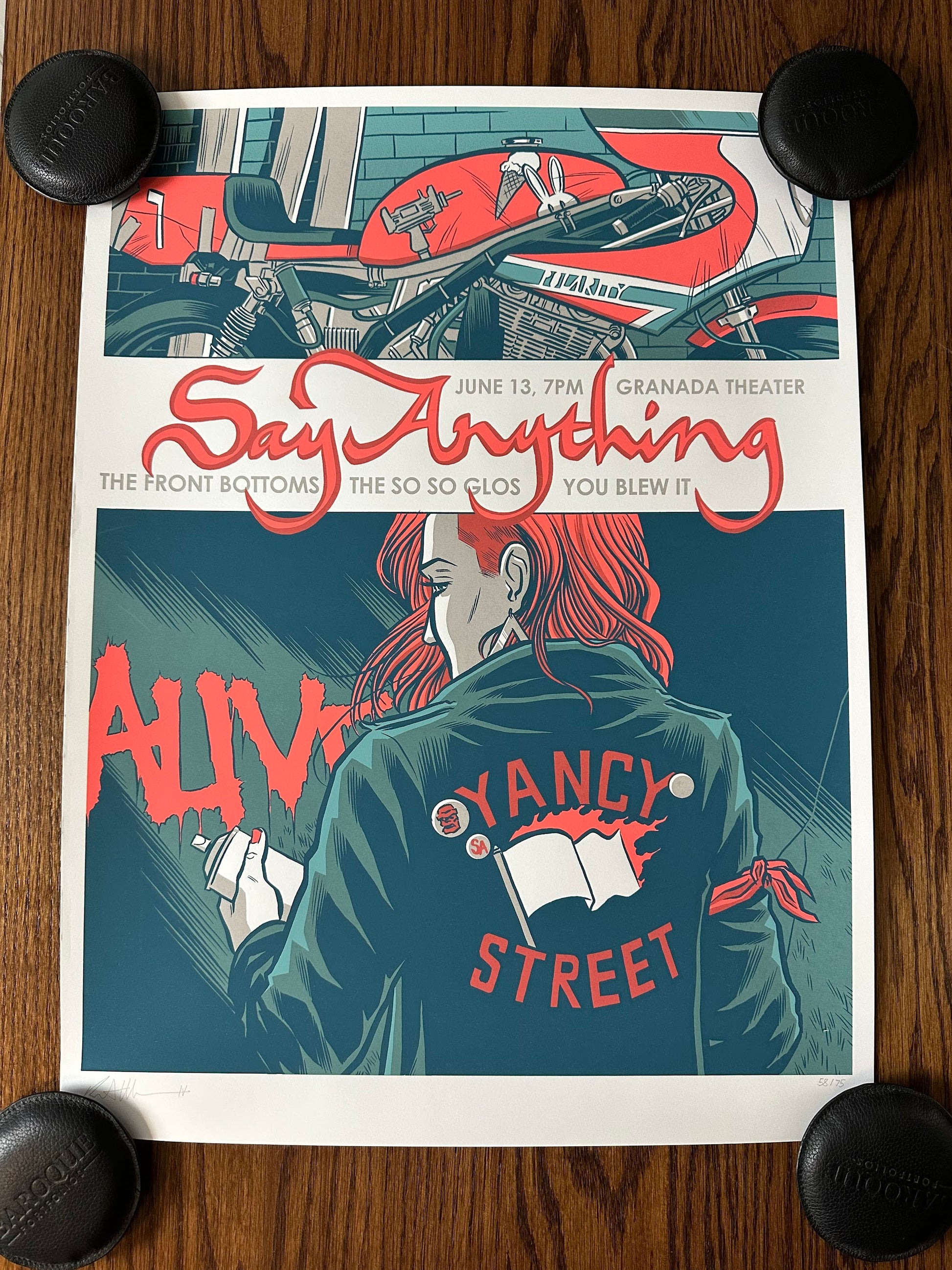 Robert Wilson IV - Say Anything Gig Poster 18x24 art print